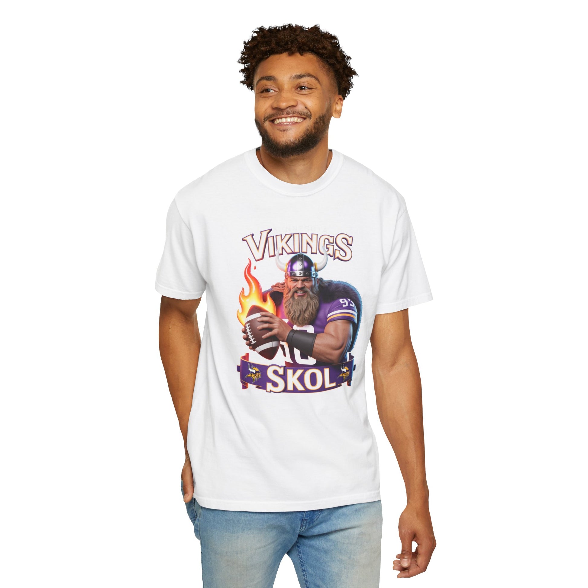 T-Shirt - Minnesota Vikings SKOL Unisex Garment-Dyed Tee