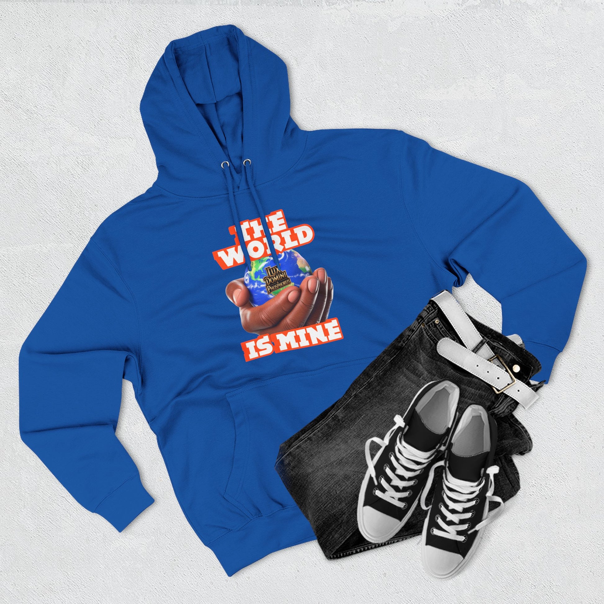 Hoodie - Lux Domini and Phosphorus The World Is Mine Design