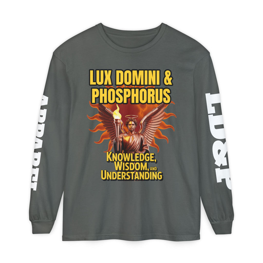 Long Sleeve T-Shirt LD&P Apparel Knowledge Wisdom Understanding Design