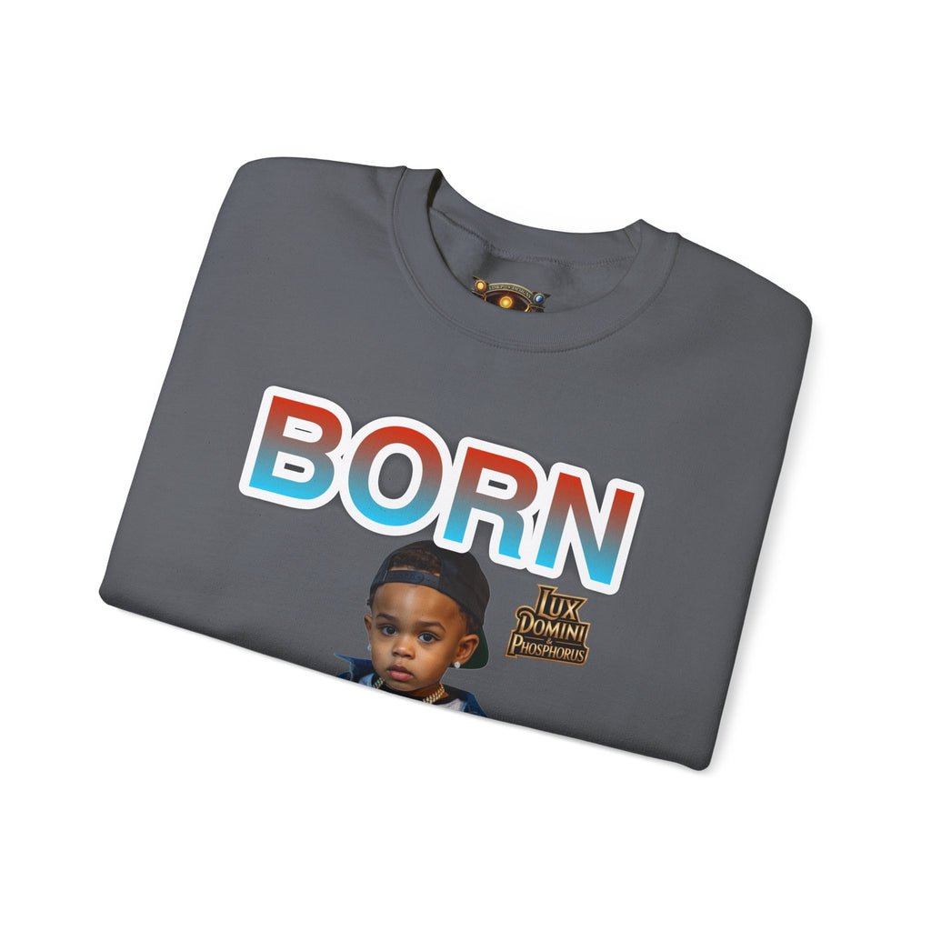 Crewneck Sweatshirt - Born Hustler LD&P Apparel