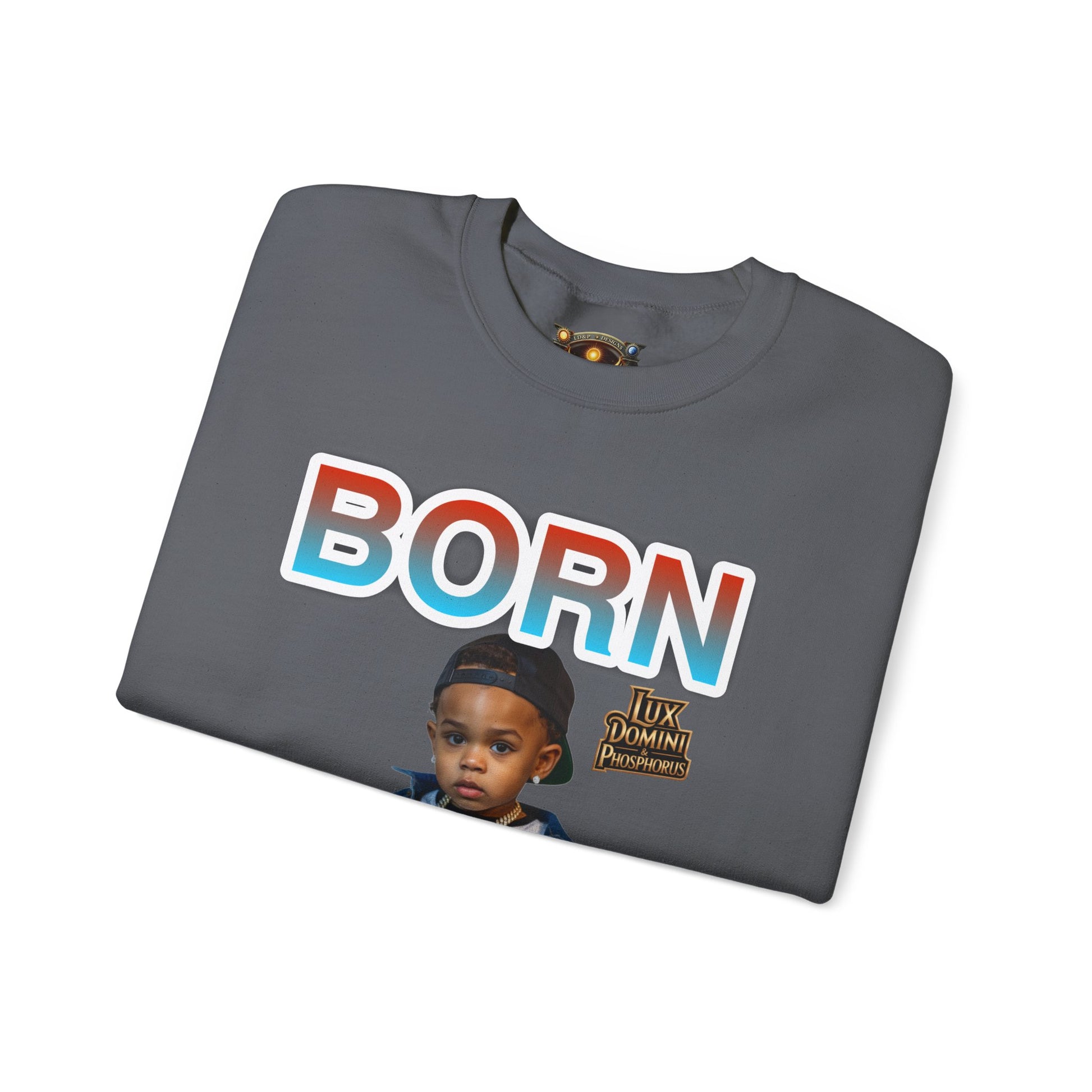Crewneck Sweatshirt - Born Hustler LD&P Apparel