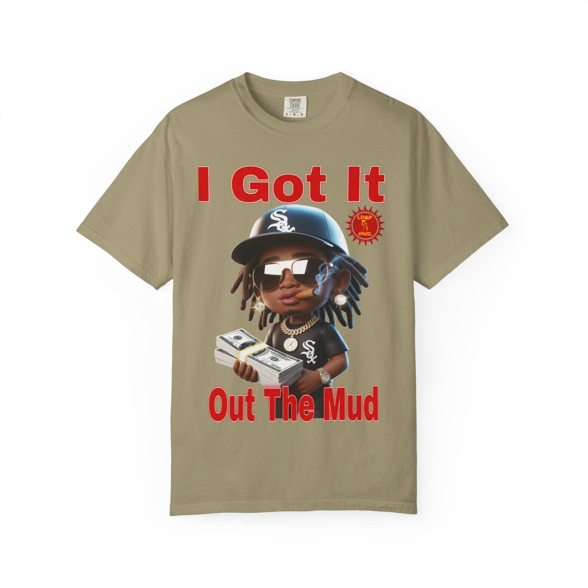 T-Shirt Out The Mud Hustler - Unisex Garment-Dyed