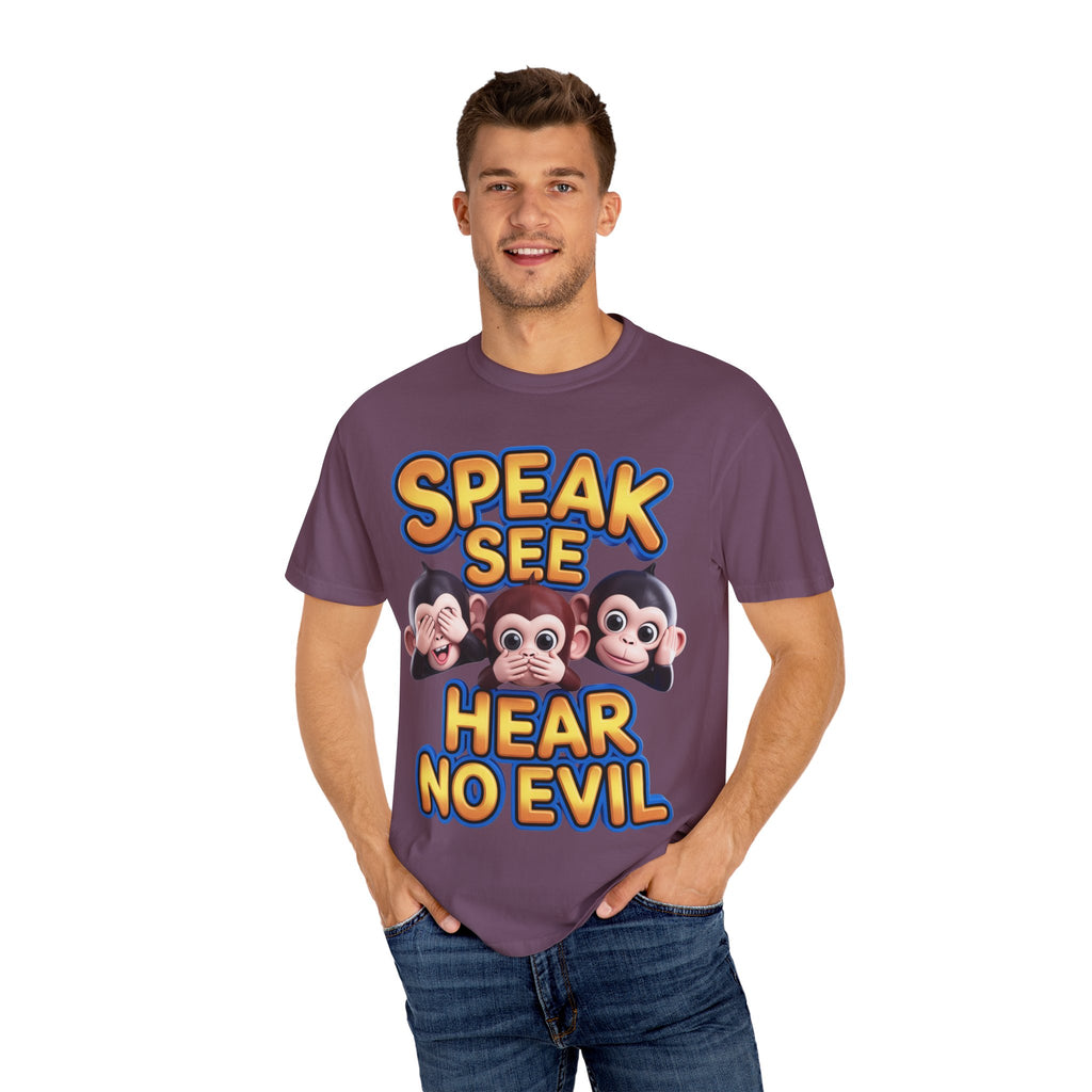 Graphic T-Shirt Speak See Hear No Evil