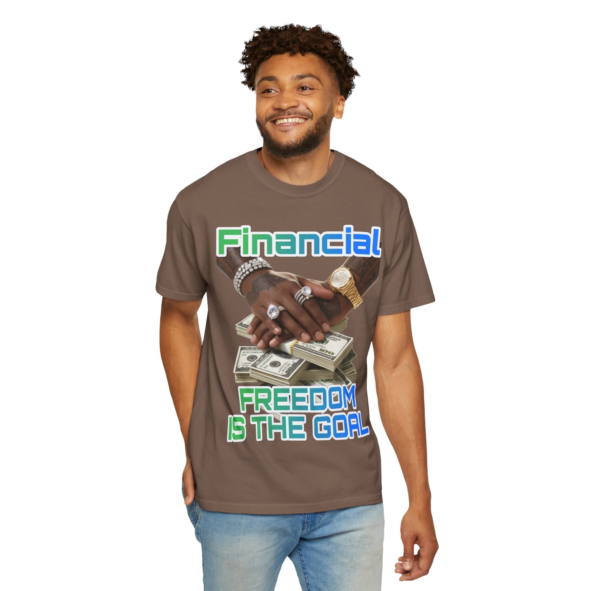 Financial Freedom Unisex T-shirt - 'Financial Freedom is The Goal' Design