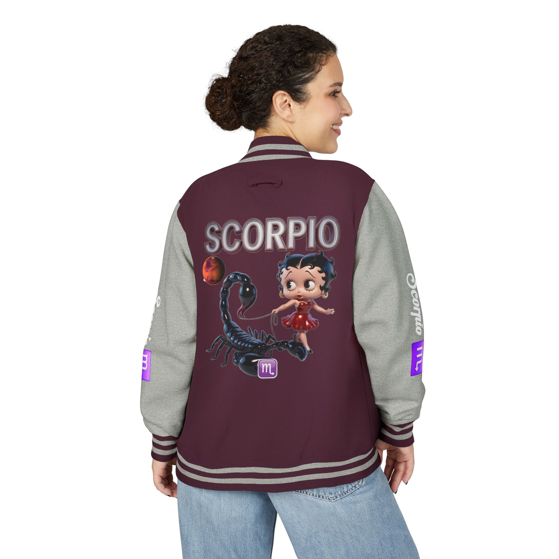 Letterman Jacket Scorpio Zodiac Design