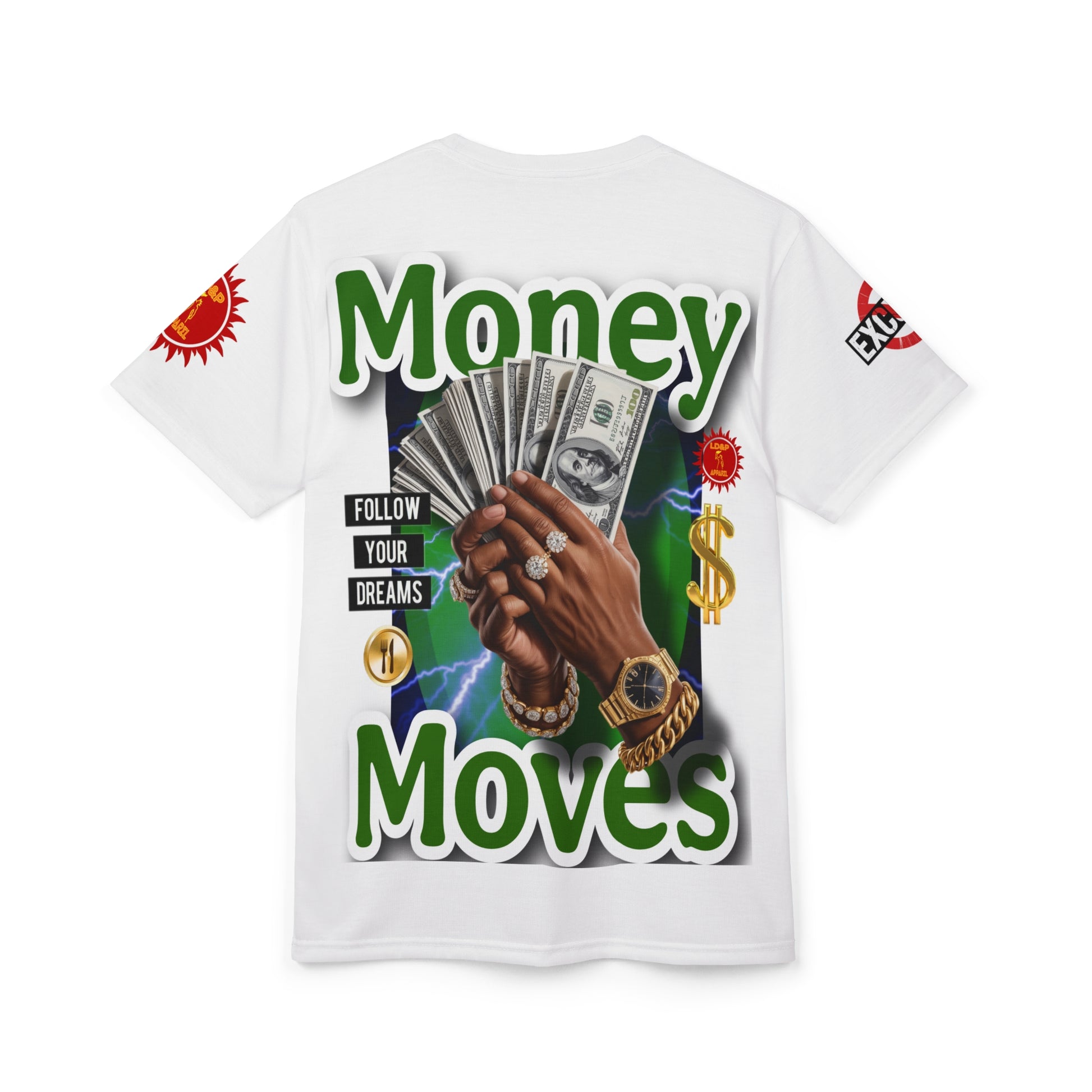 Money Moves T‑Shirt LD&P APPAREL GRAPHIC T-Shirt White