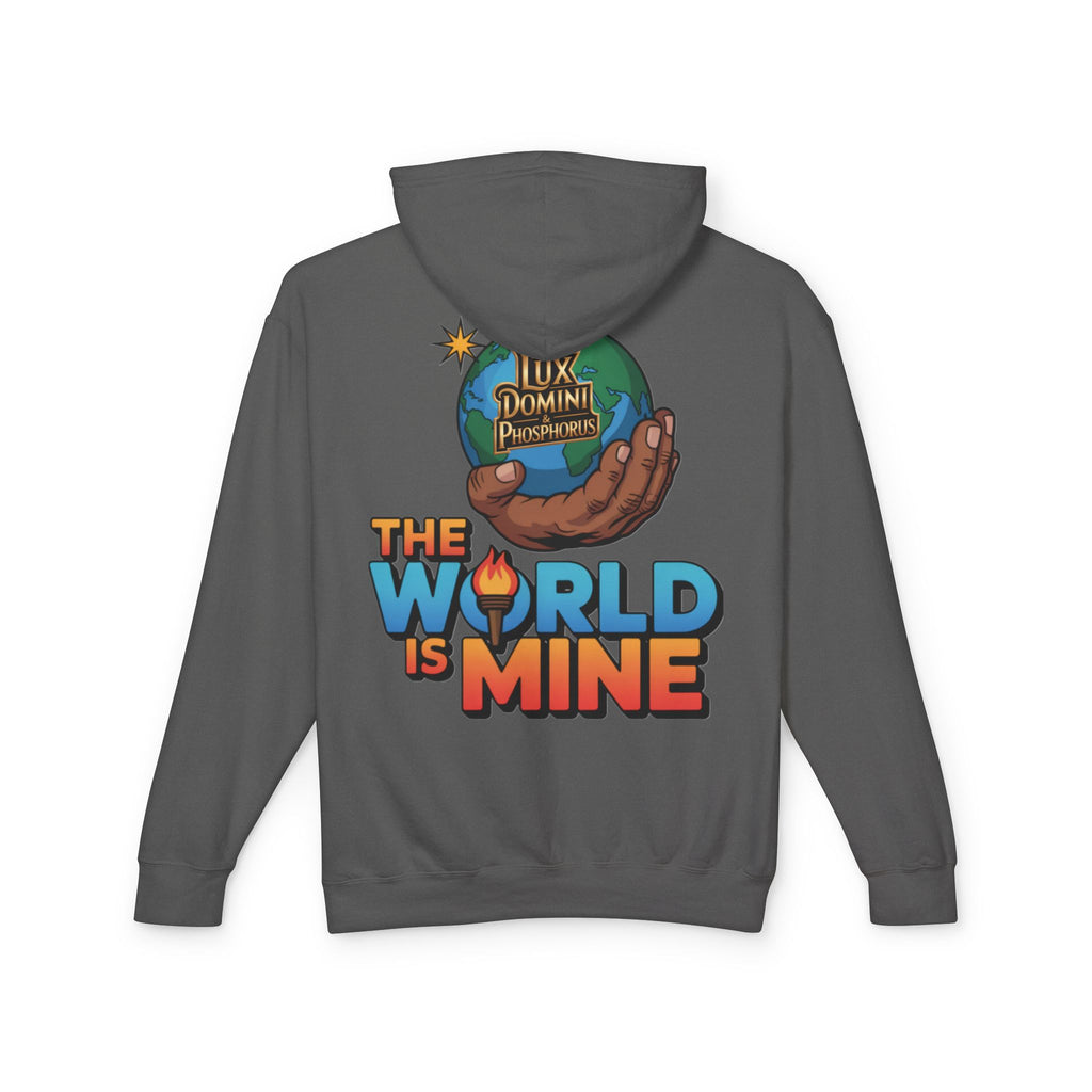 The World Is Mine Hooded Sweatshirt, Unisex Lightweight Pullover, King of the Jungle Sweatshirt, Animal Lover Gift, Cool Casual Wear