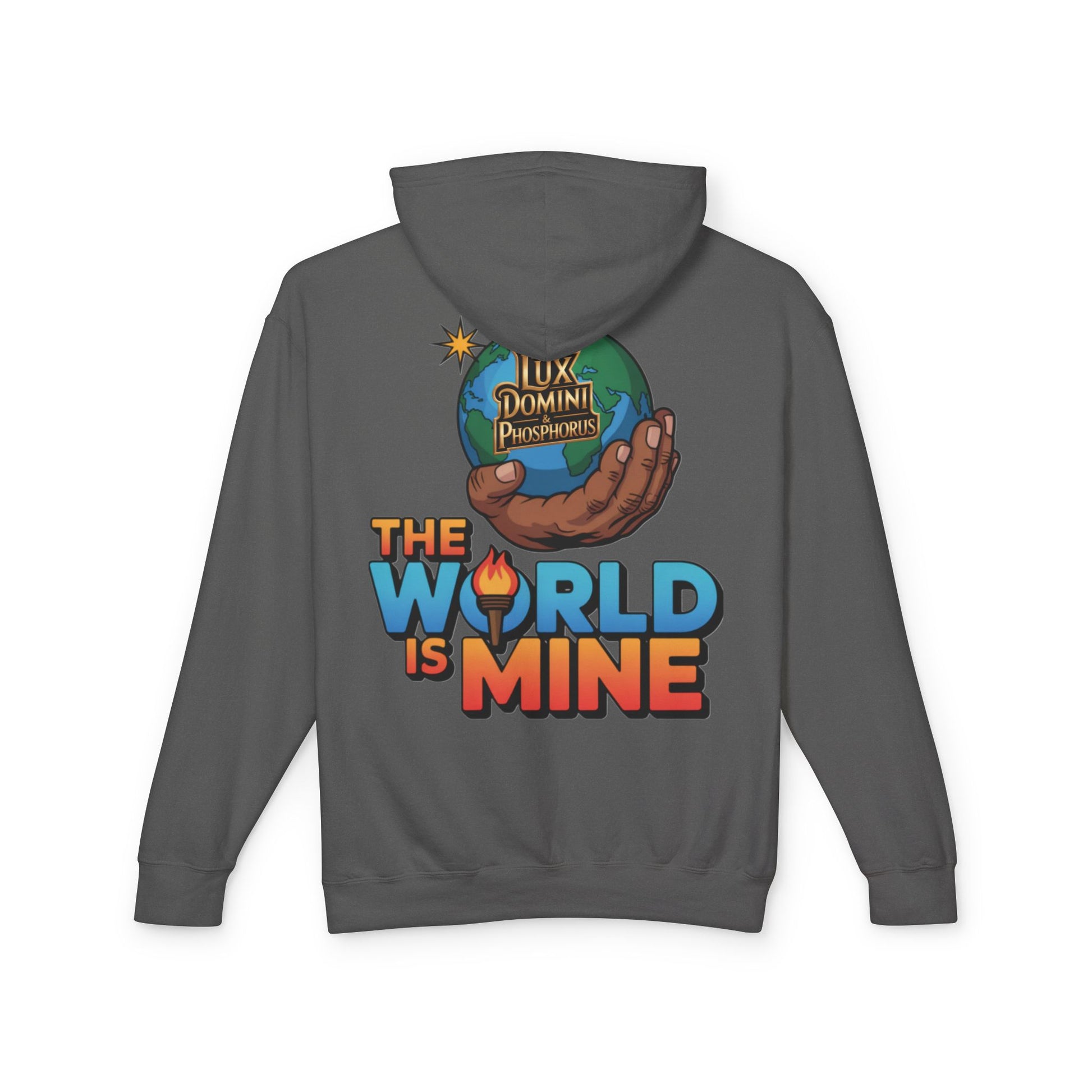 The World Is Mine Hooded Sweatshirt, Unisex Lightweight Pullover, King of the Jungle Sweatshirt, Animal Lover Gift, Cool Casual Wear