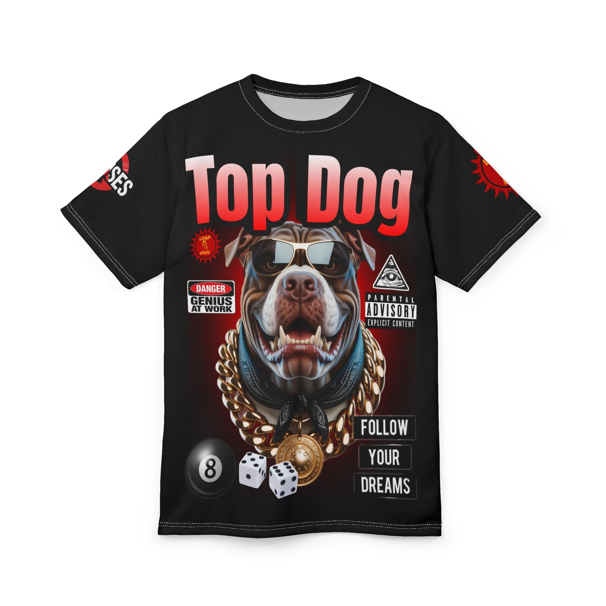 Top Dog LD&P APPAREL GRAPHIC T-Shirt BLACK