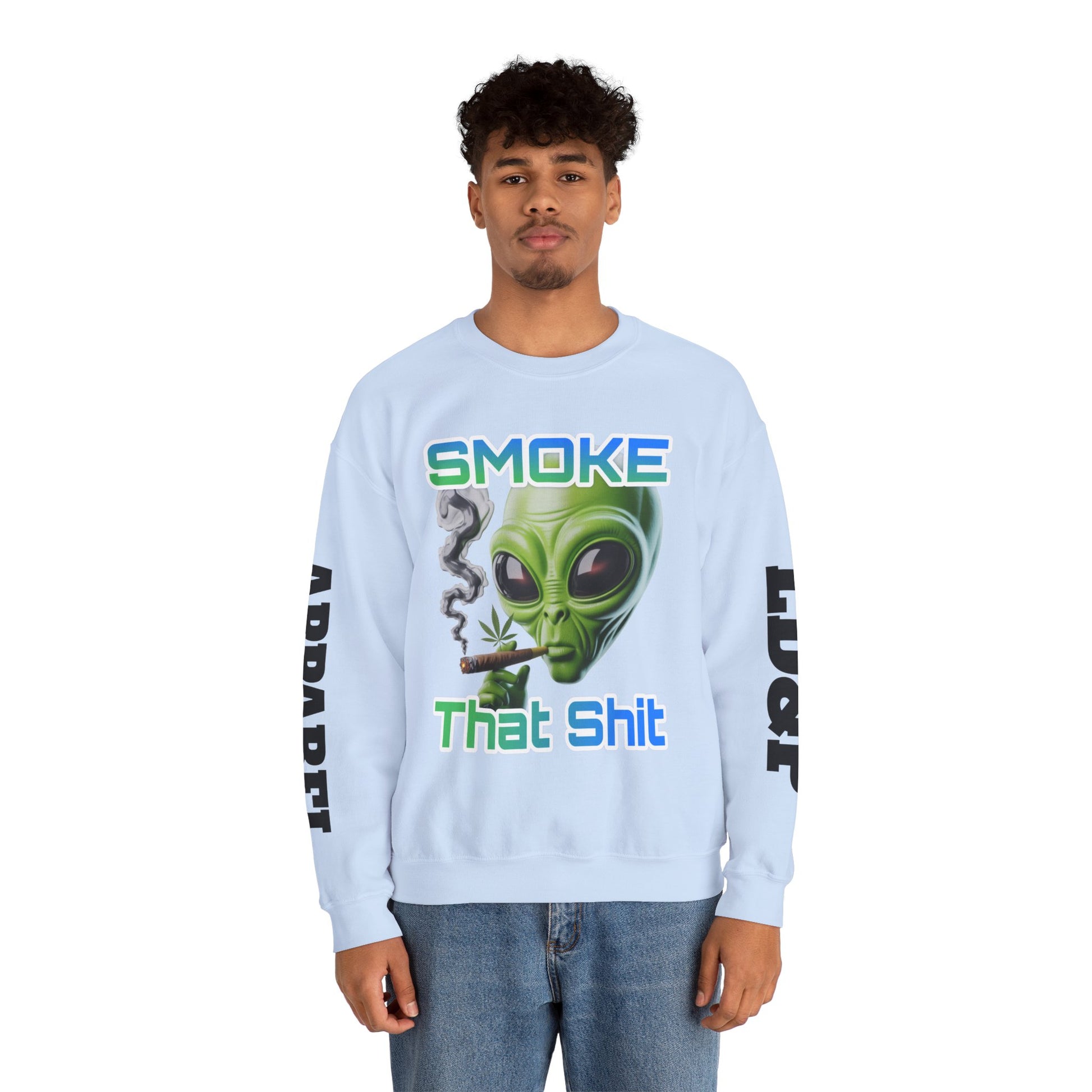 Crewneck Sweatshirt - Smoke That LD&P APPAREL Design