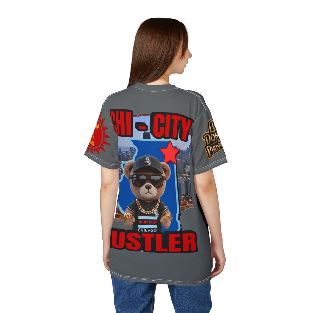 Chi-City Hustler Cut & Sew Tee — LD&P Apparel Grey