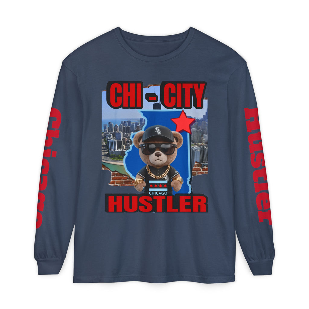 Chi-City Hustler Long Sleeve T-Shirt — LD&P Apparel