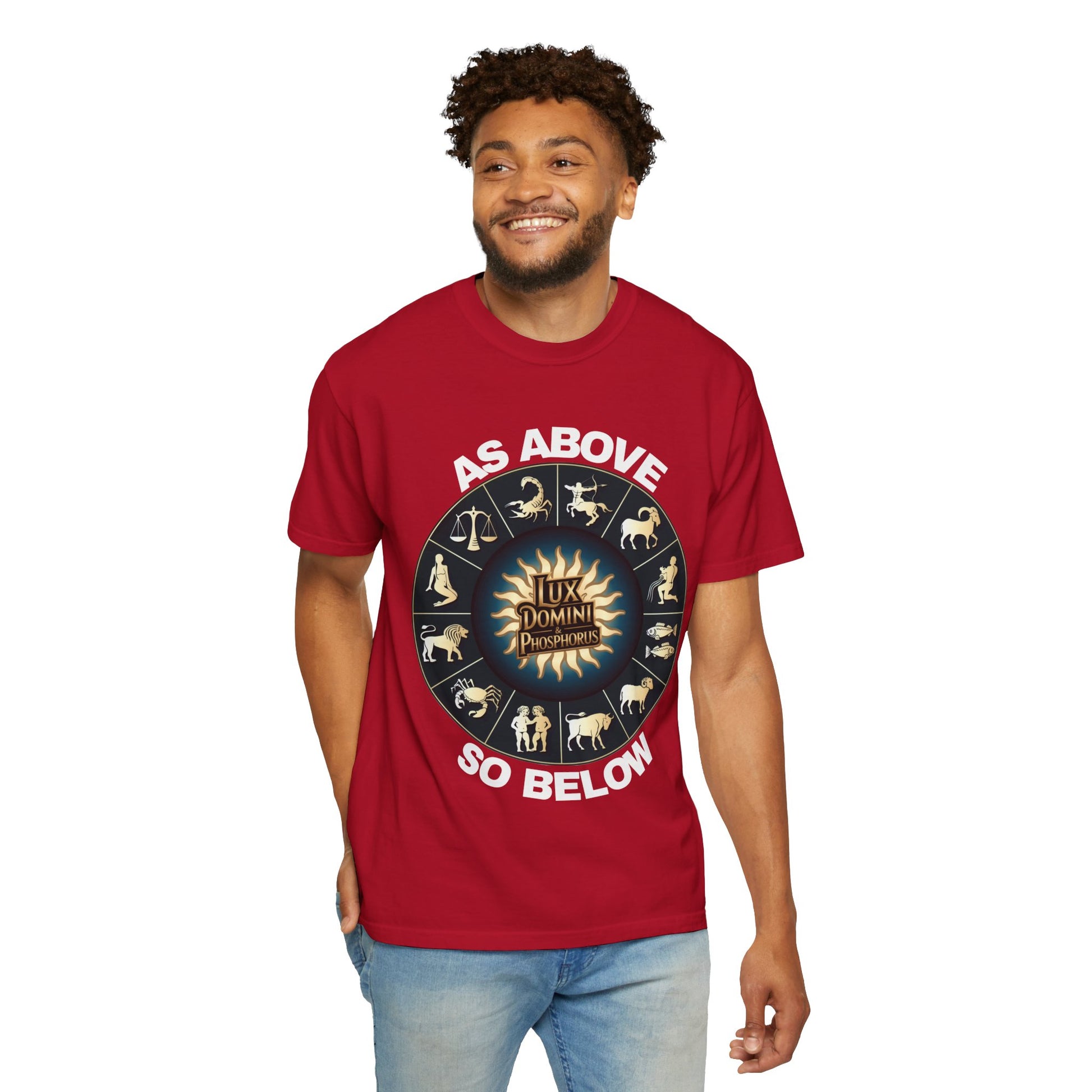 Zodiac Unisex T-Shirt - As above so below design