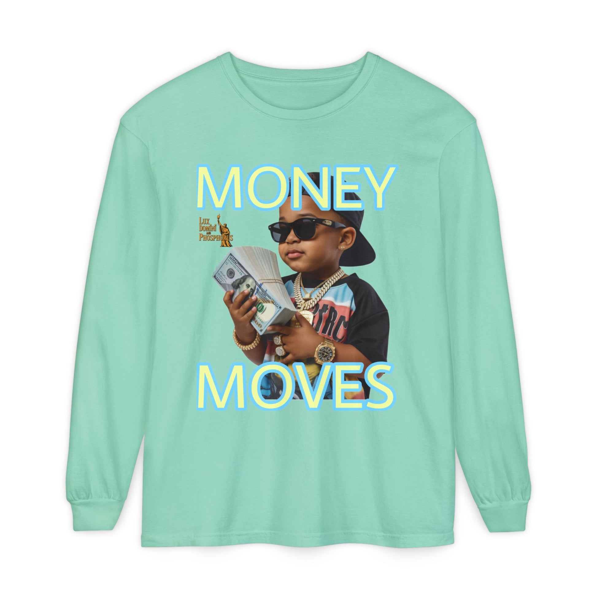Long Sleeve T-Shirt - Money Moves LD&P APPAREL