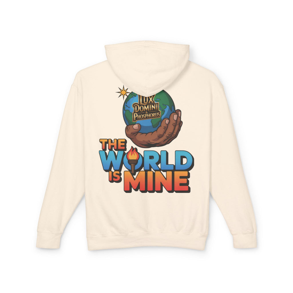 The World Is Mine Hooded Sweatshirt, Unisex Lightweight Pullover, King of the Jungle Sweatshirt, Animal Lover Gift, Cool Casual Wear