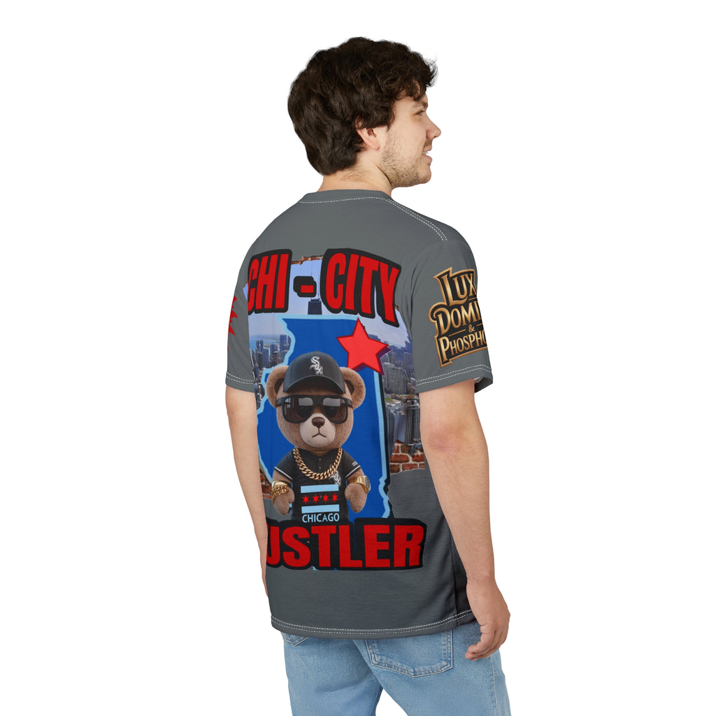 Chi-City Hustler Cut & Sew Tee — LD&P Apparel Grey