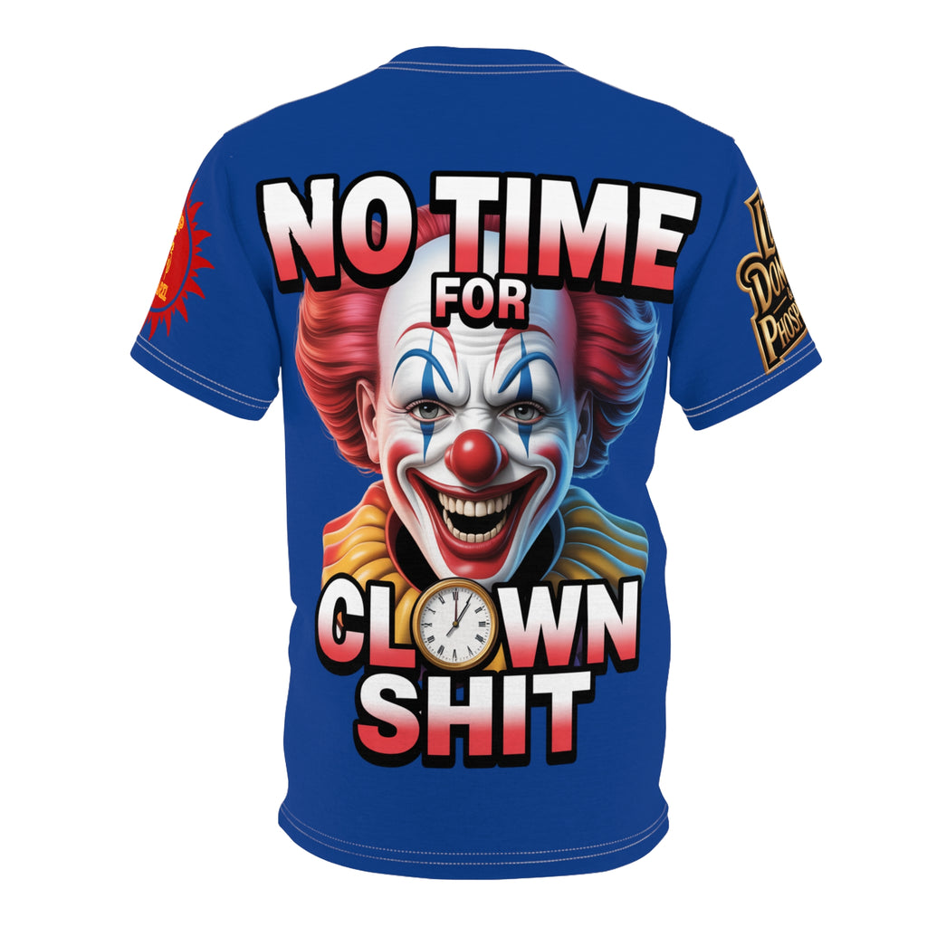 No Time For Clowns Unisex Tee Blue