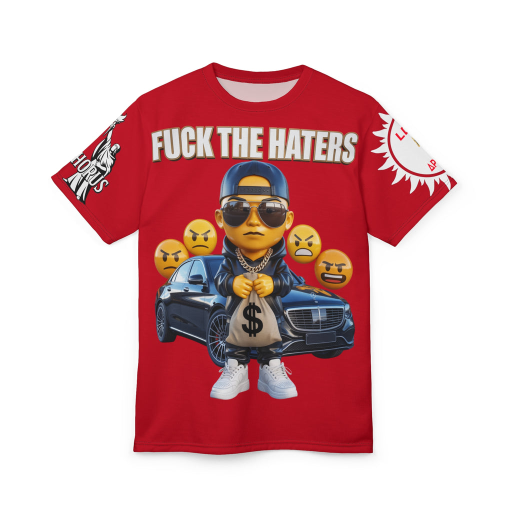 Fuck The Haters  Print Unisex Cut & Sew Tee