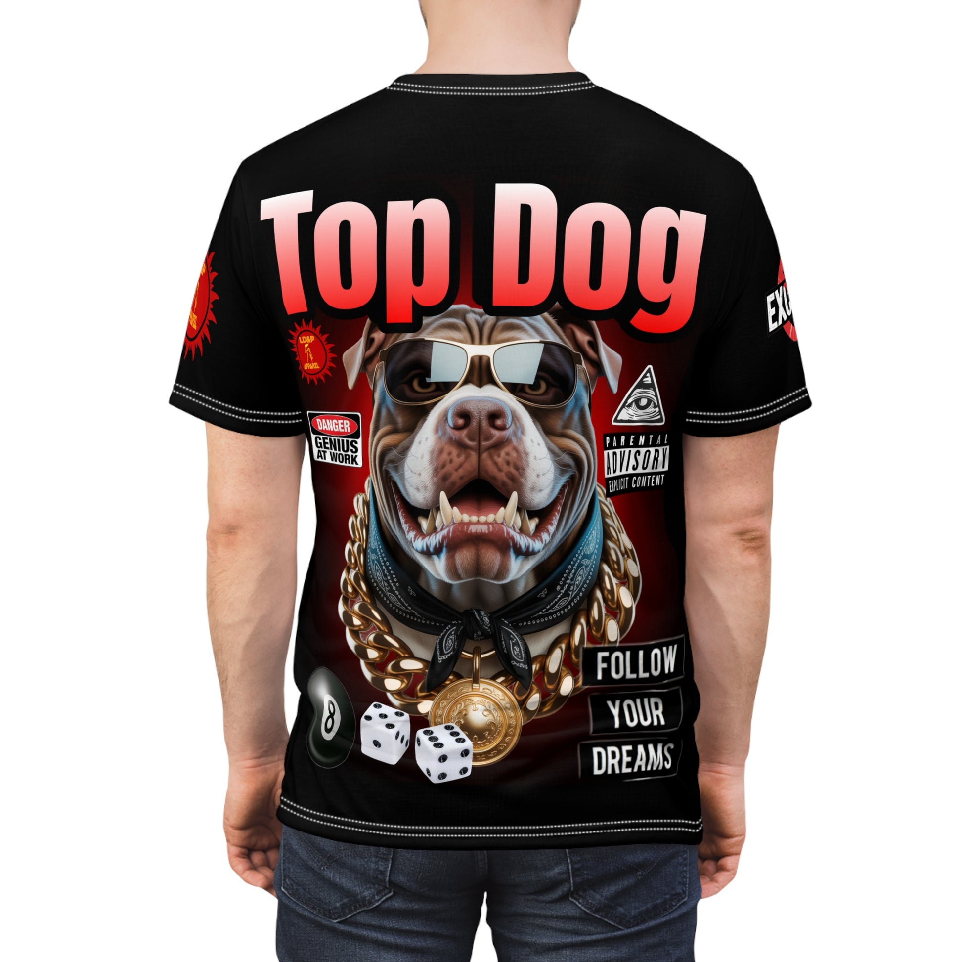 Top Dog LD&P APPAREL GRAPHIC T-Shirt BLACK