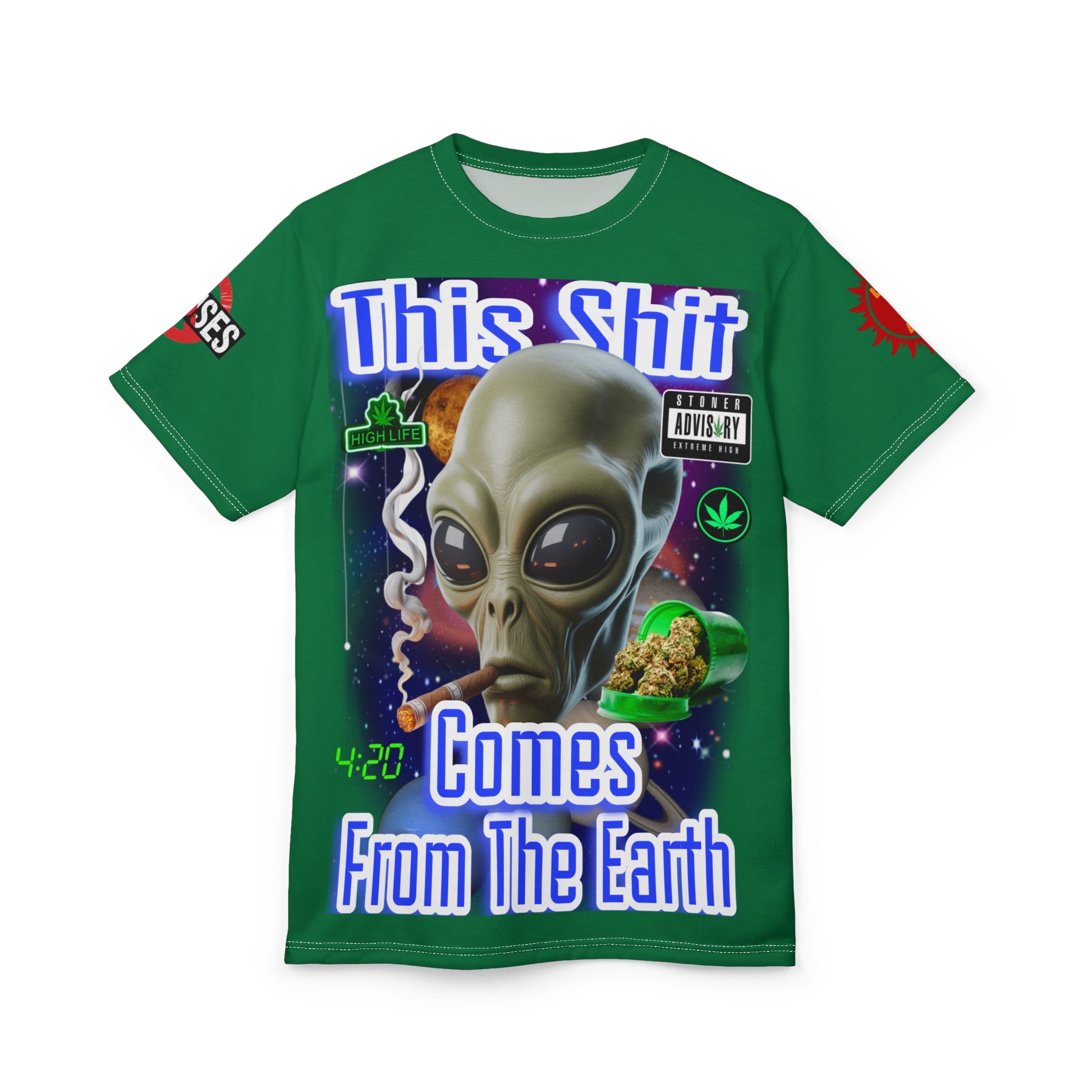 "This Shit Comes From The Earth" LD&P APPAREL Graphic Tee Green