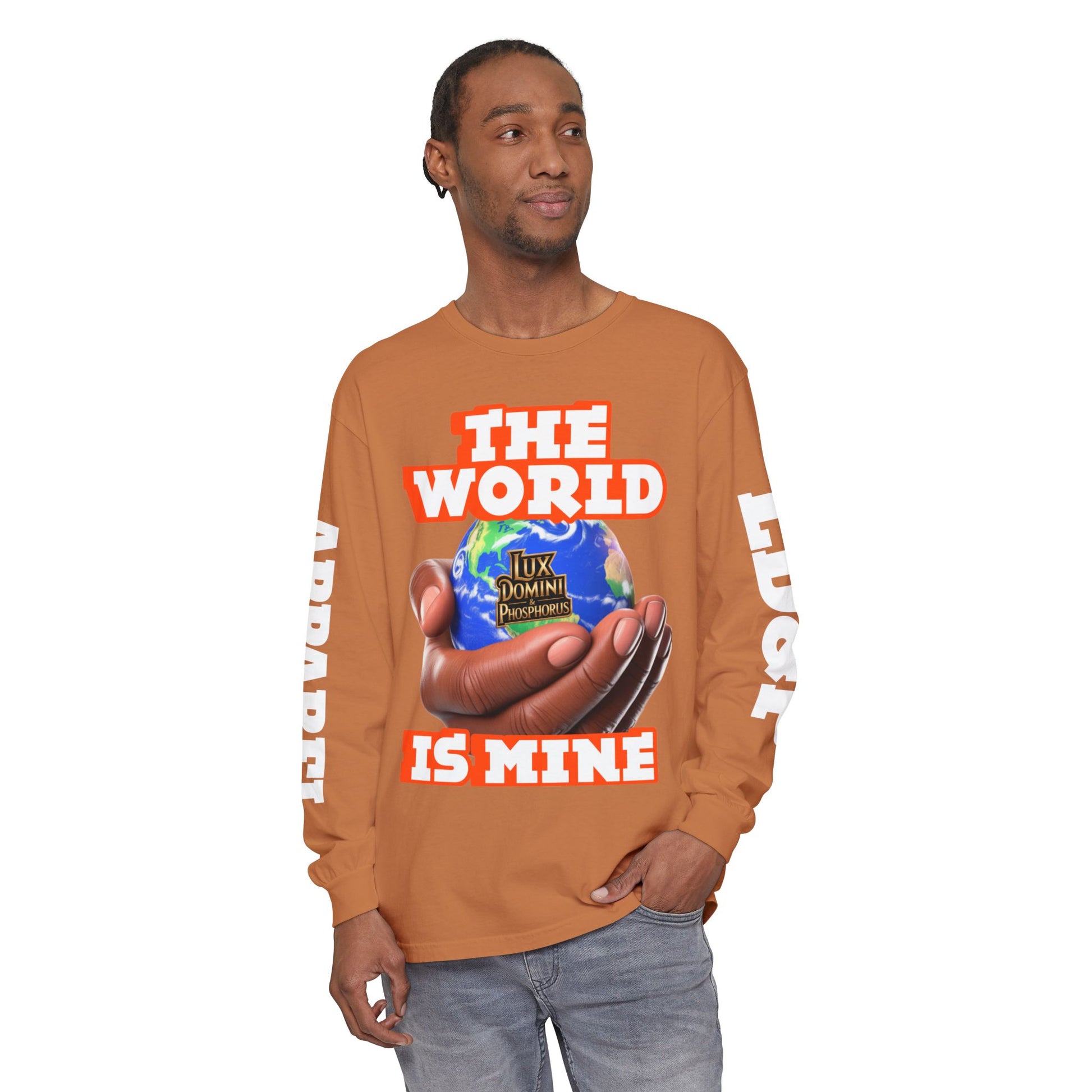 The World Is Mine Design Long Sleeve T-Shirt LD&P APPAREL DESIGN