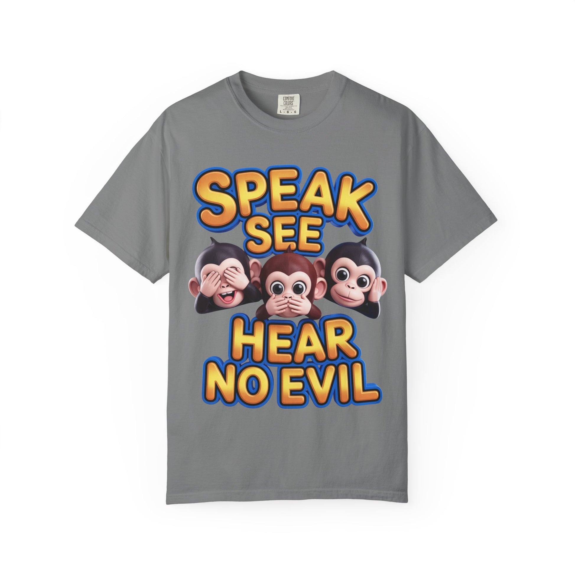 Graphic T-Shirt Speak See Hear No Evil