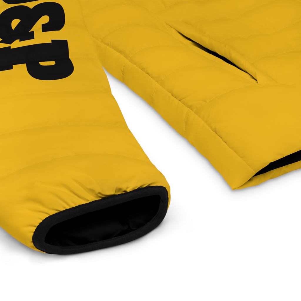 Yellow of Puffer Jacket - The World Is Mine LD&P Apparel Design