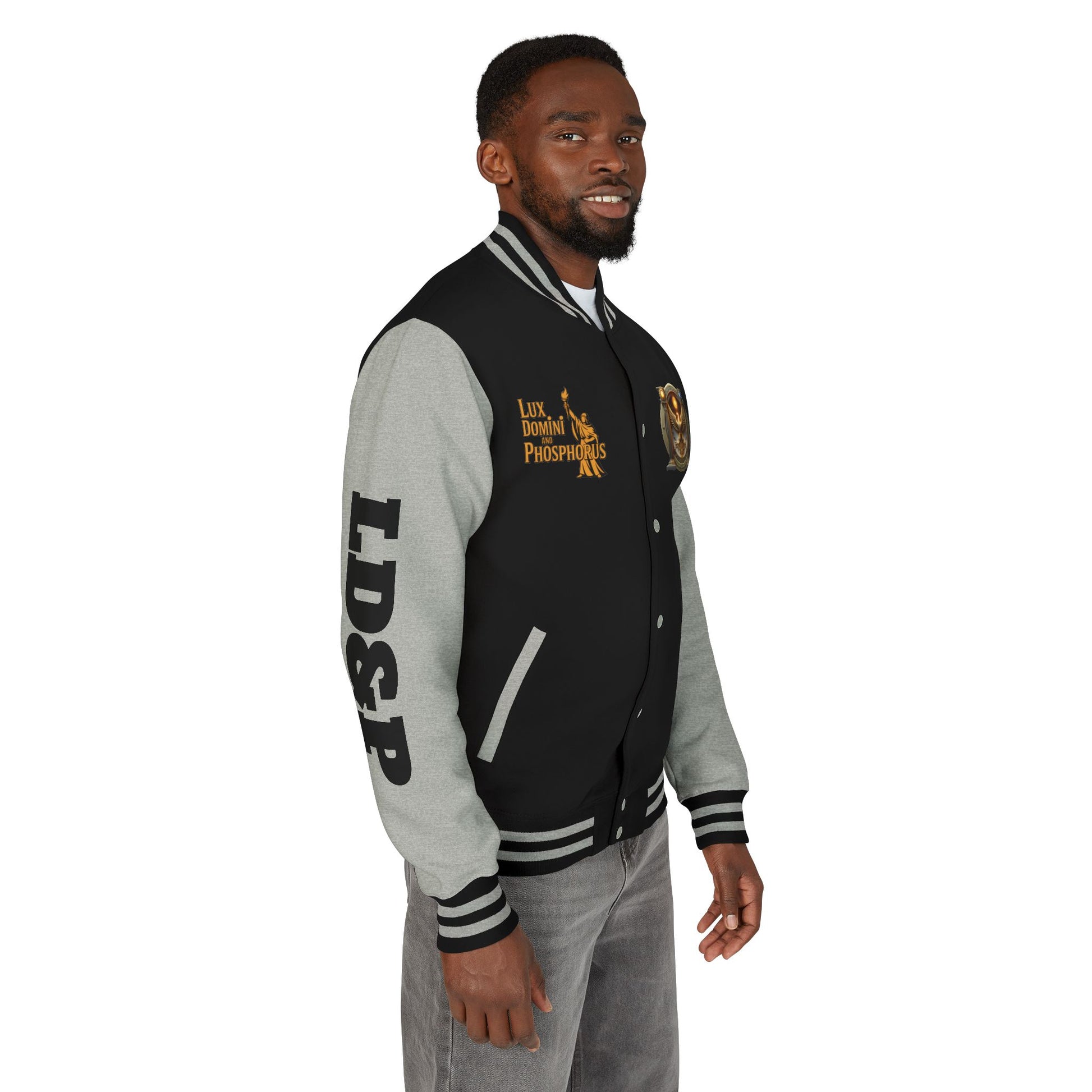 Letterman Jacket LD&P APPAREL Logo Design