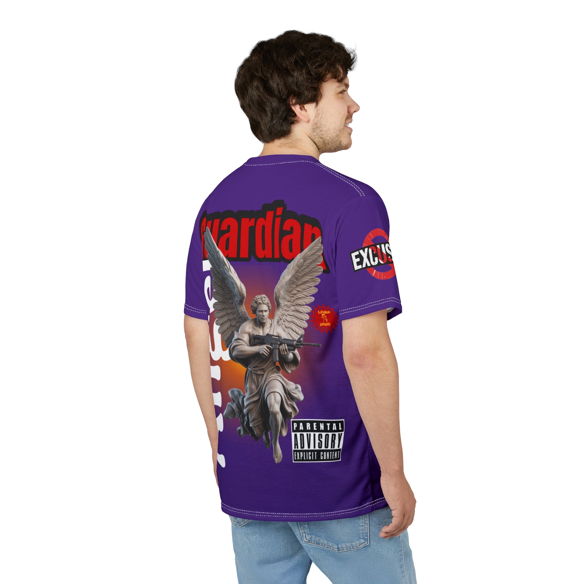 Guardian Angel Graphic Tee LD&P APPAREL Purple
