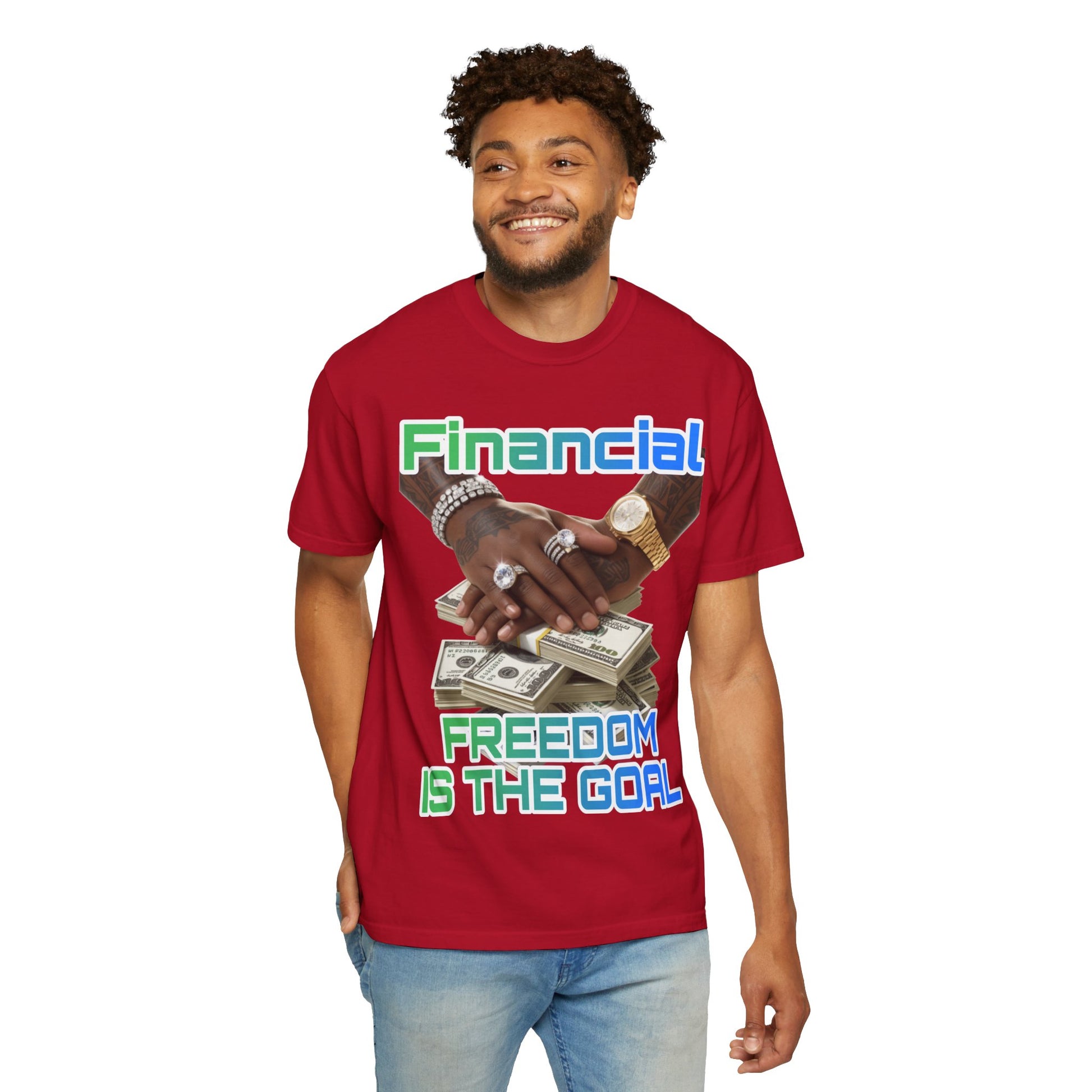 Financial Freedom Unisex T-shirt - 'Financial Freedom is The Goal' Design