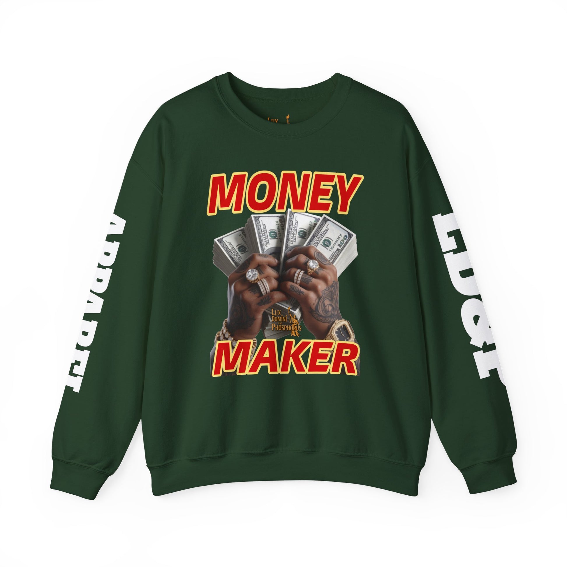 Money Maker Unisex Sweatshirt - LD&P APPAREL Design