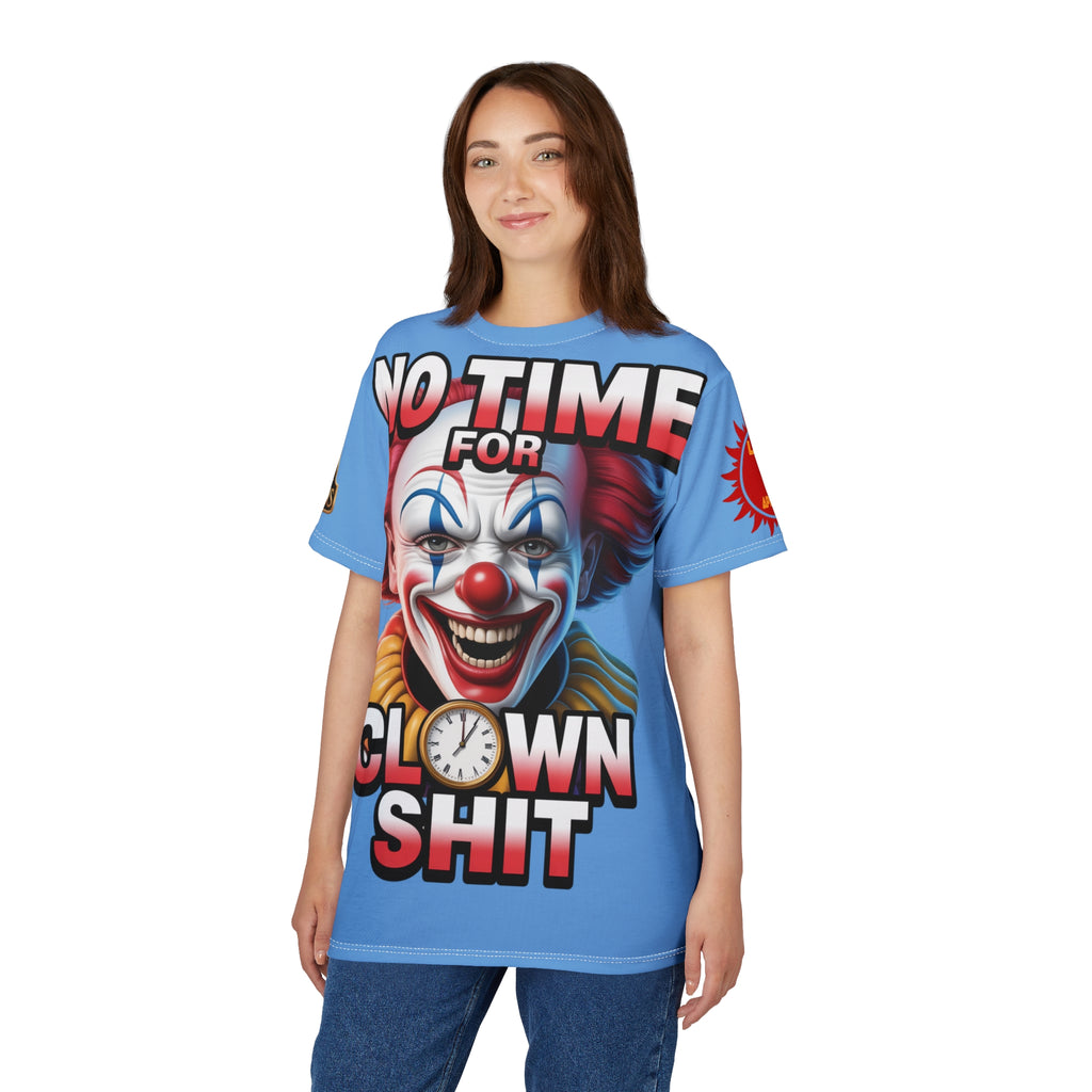 T-Shirt No Time For Clowns Unisex light blue