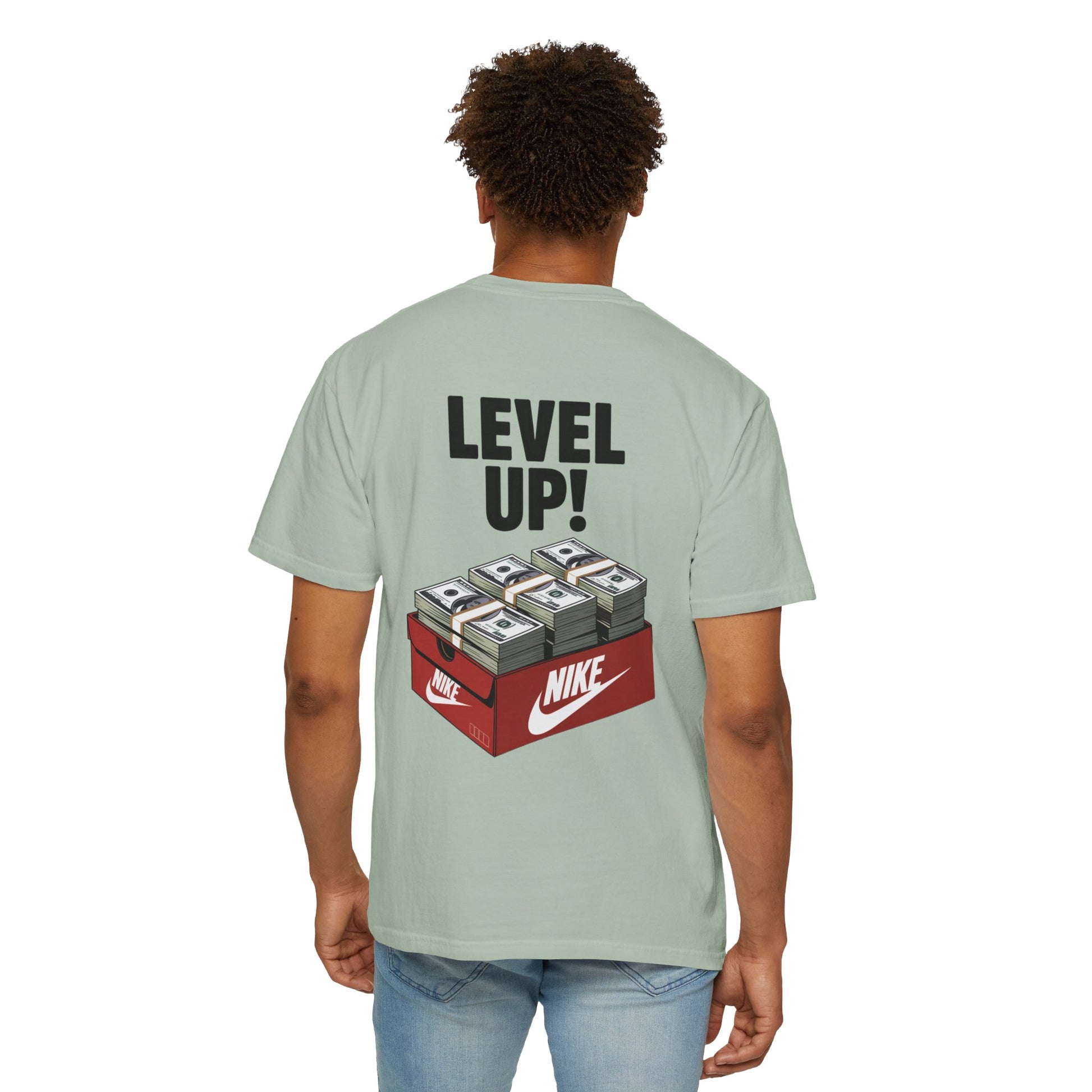 Garment-Dyed T-shirt Level Up Design