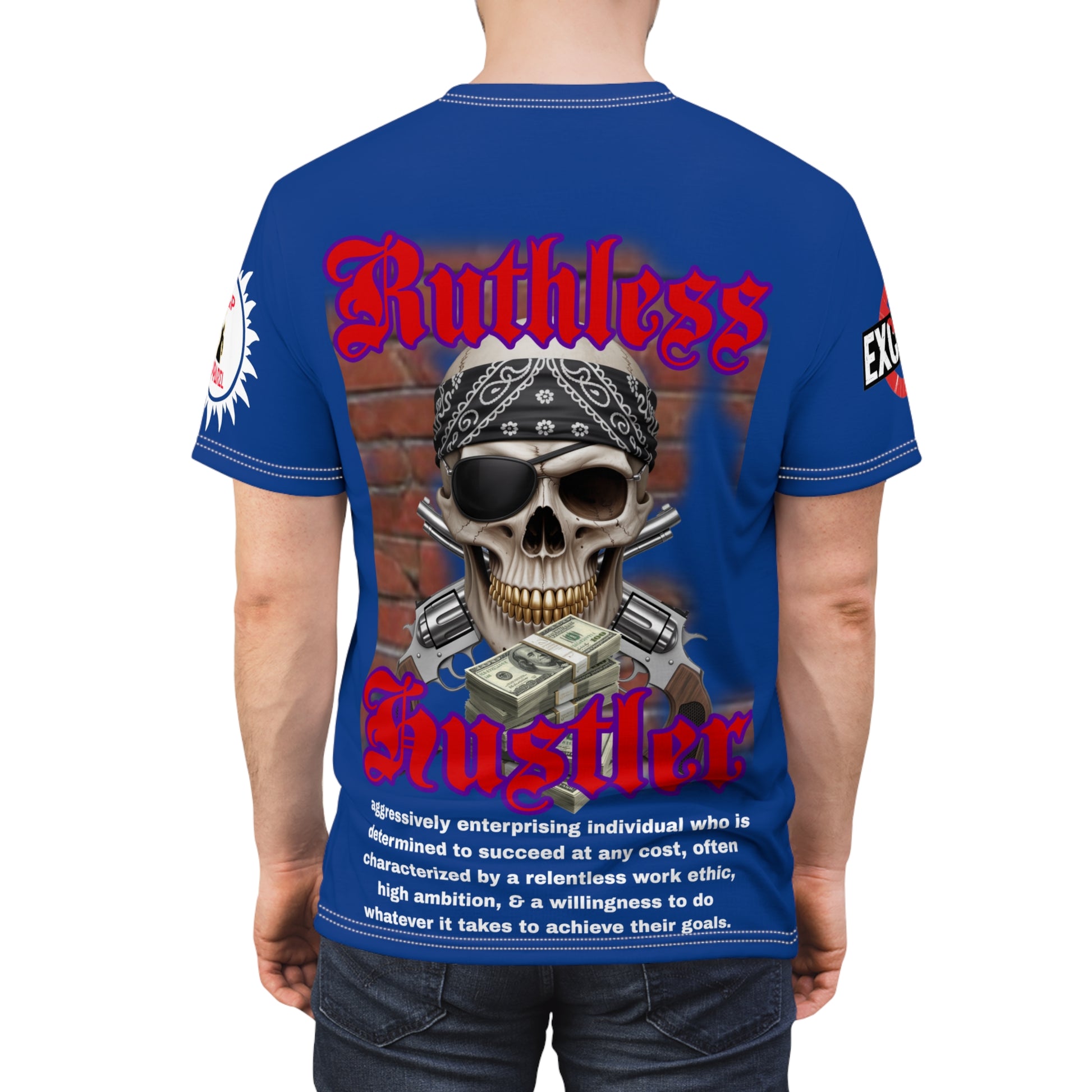 Ruthless Hustler Tee LD&P APPAREL Blue