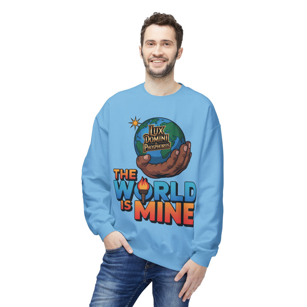 "The World Is Mine"  Design 2 Crewneck Sweatshirt