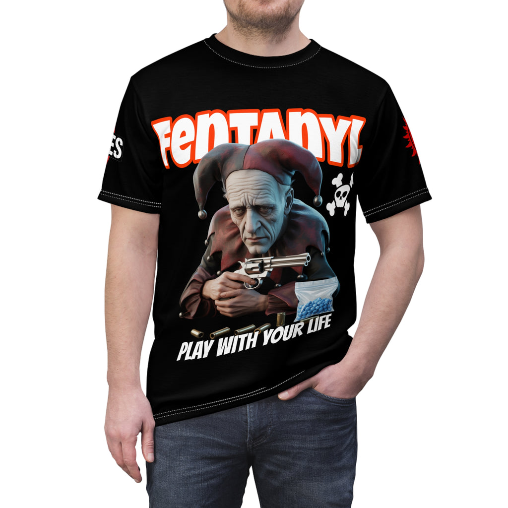 Fentanyl Awareness Graphic Tee — “Play With Your Life” Prevention Shirt