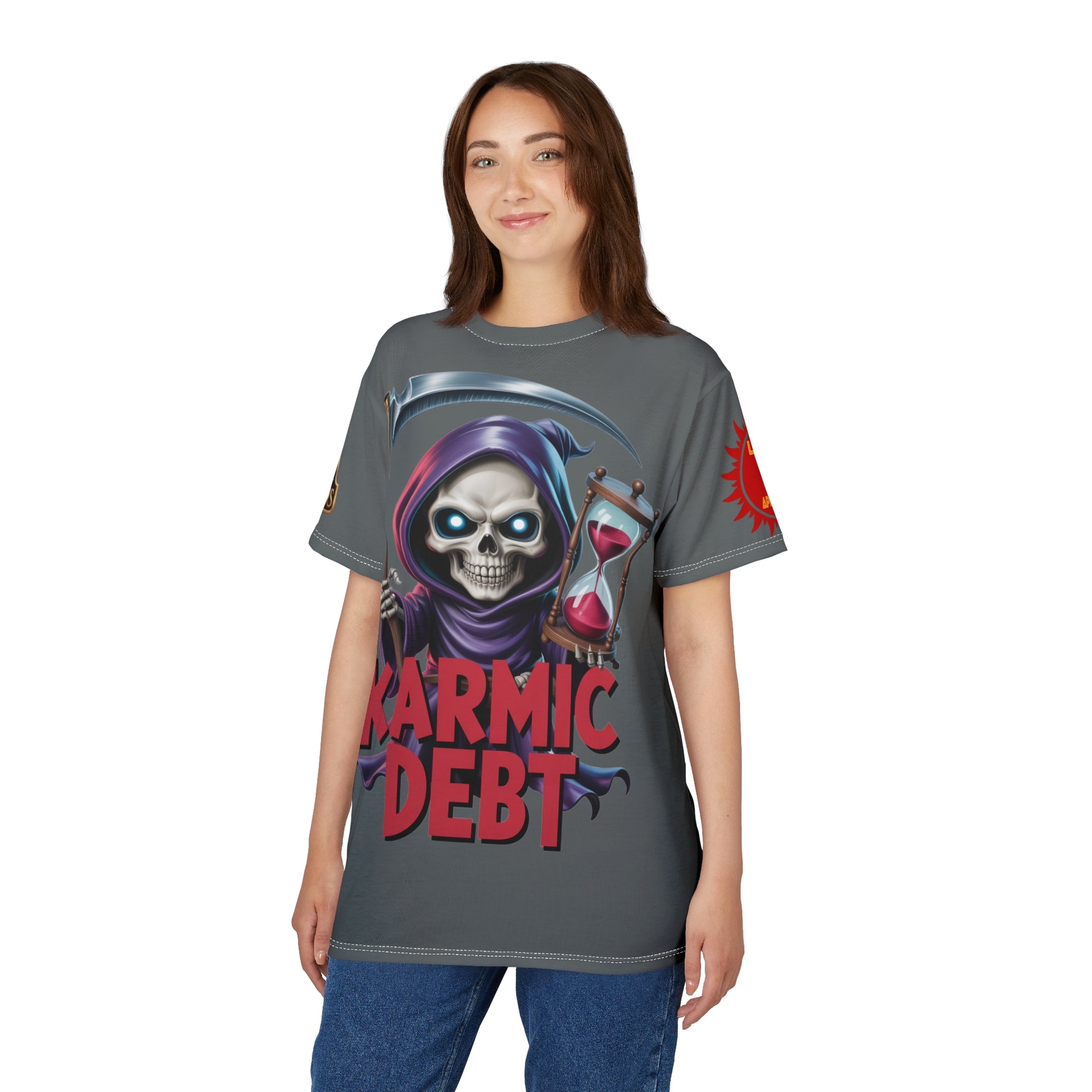 Karmic Debt Graphic Tee — LD&P Apparel Dark Grey