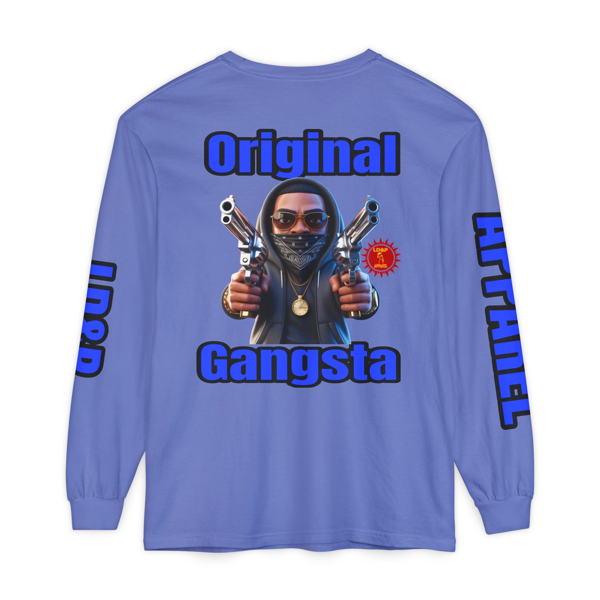Long Sleeve T-Shirt Original Gangsta LD&amp;P Apparel Design