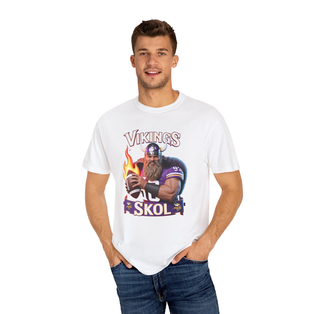 T-Shirt - Minnesota Vikings SKOL Unisex Garment-Dyed Tee
