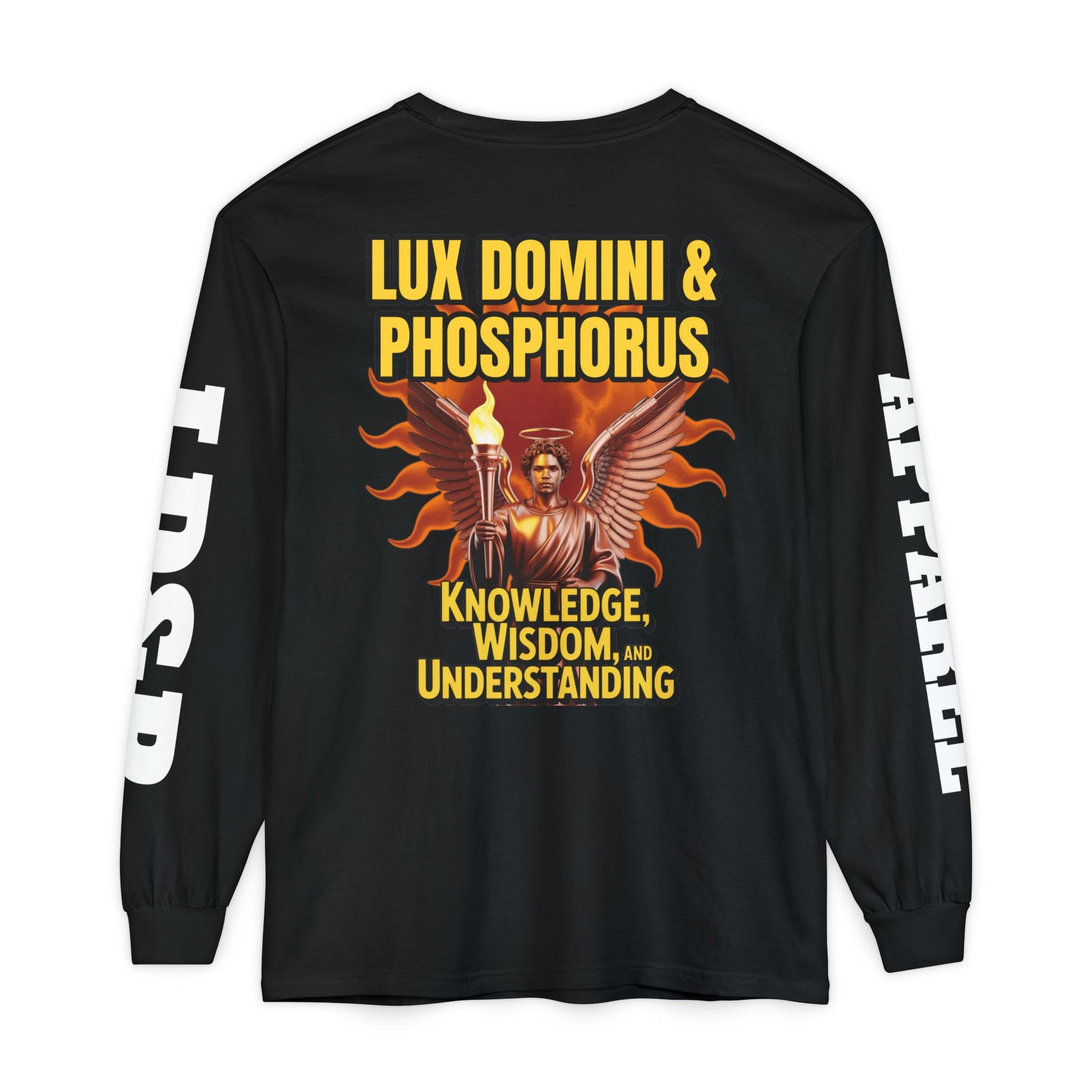 Long Sleeve T-Shirt LD&P Apparel Knowledge Wisdom Understanding Design