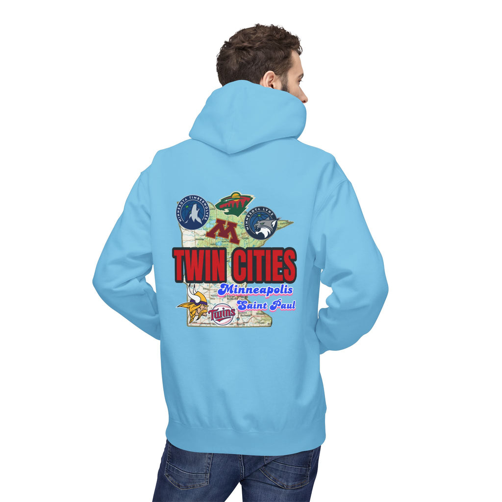 Fleece Hoodie Twin Cities Minneapolis St Paul Design