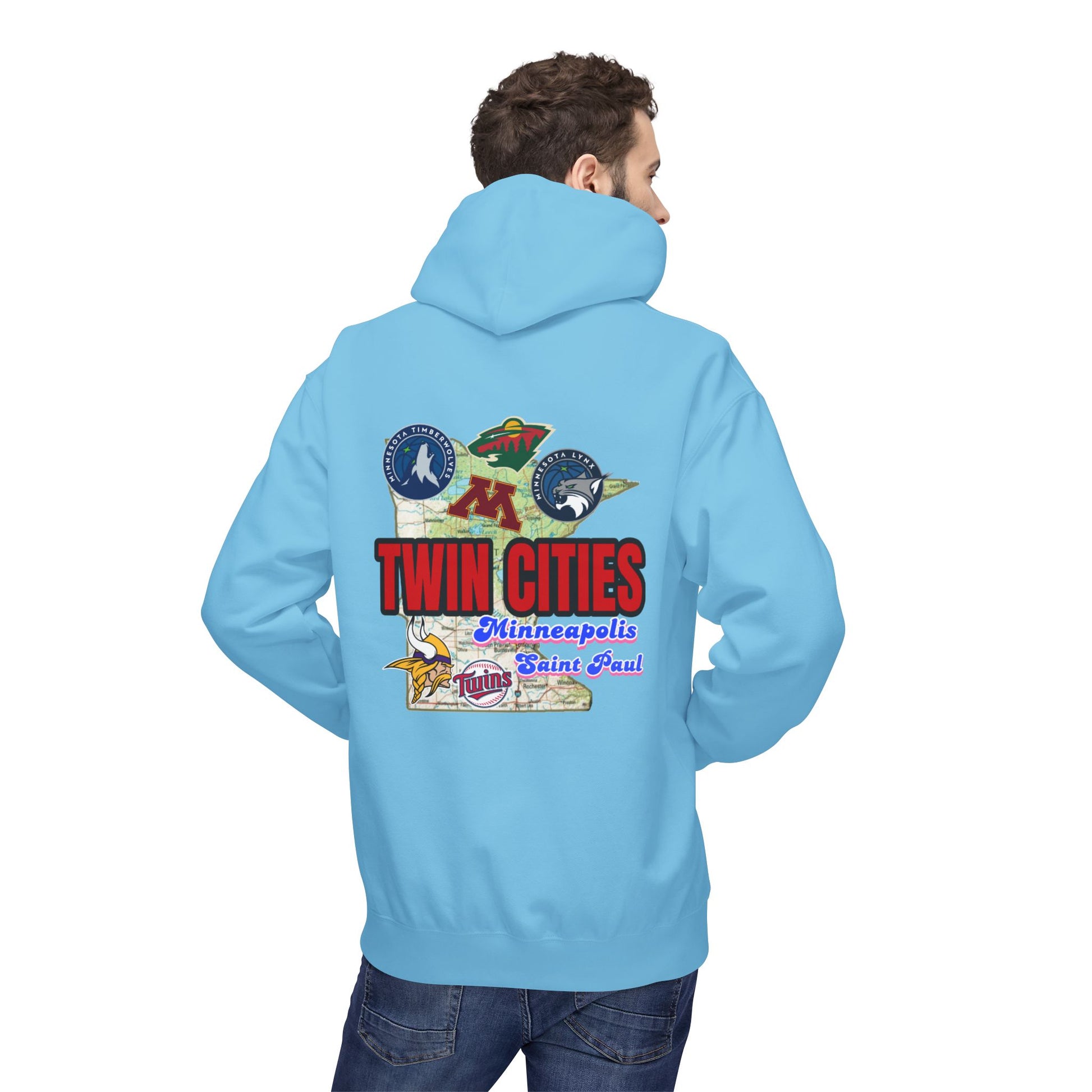 Fleece Hoodie Twin Cities Minneapolis St Paul Design