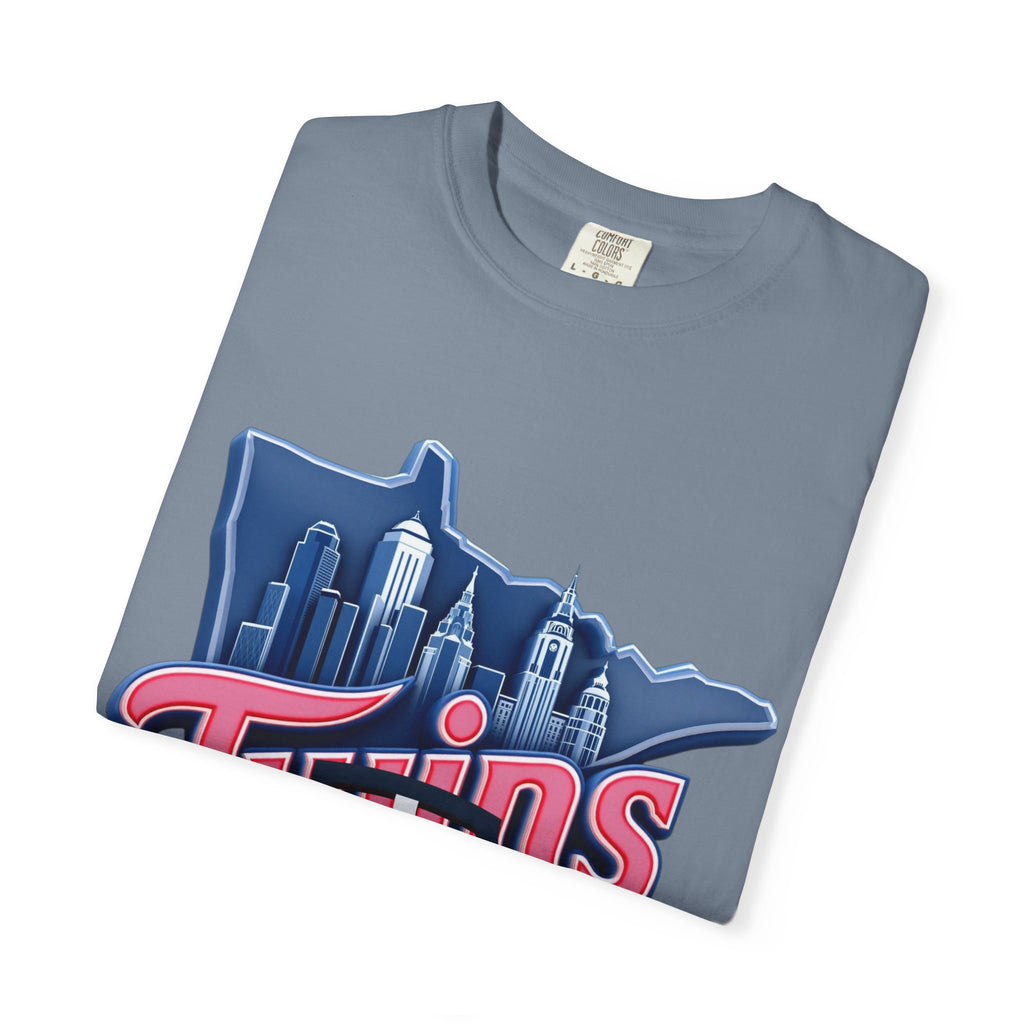 Twin City Unisex T-Shirt, Sporty Tee for Fans, Garment-Dyed Shirt, Perfect for Game Day, Show Your Team Spirit!