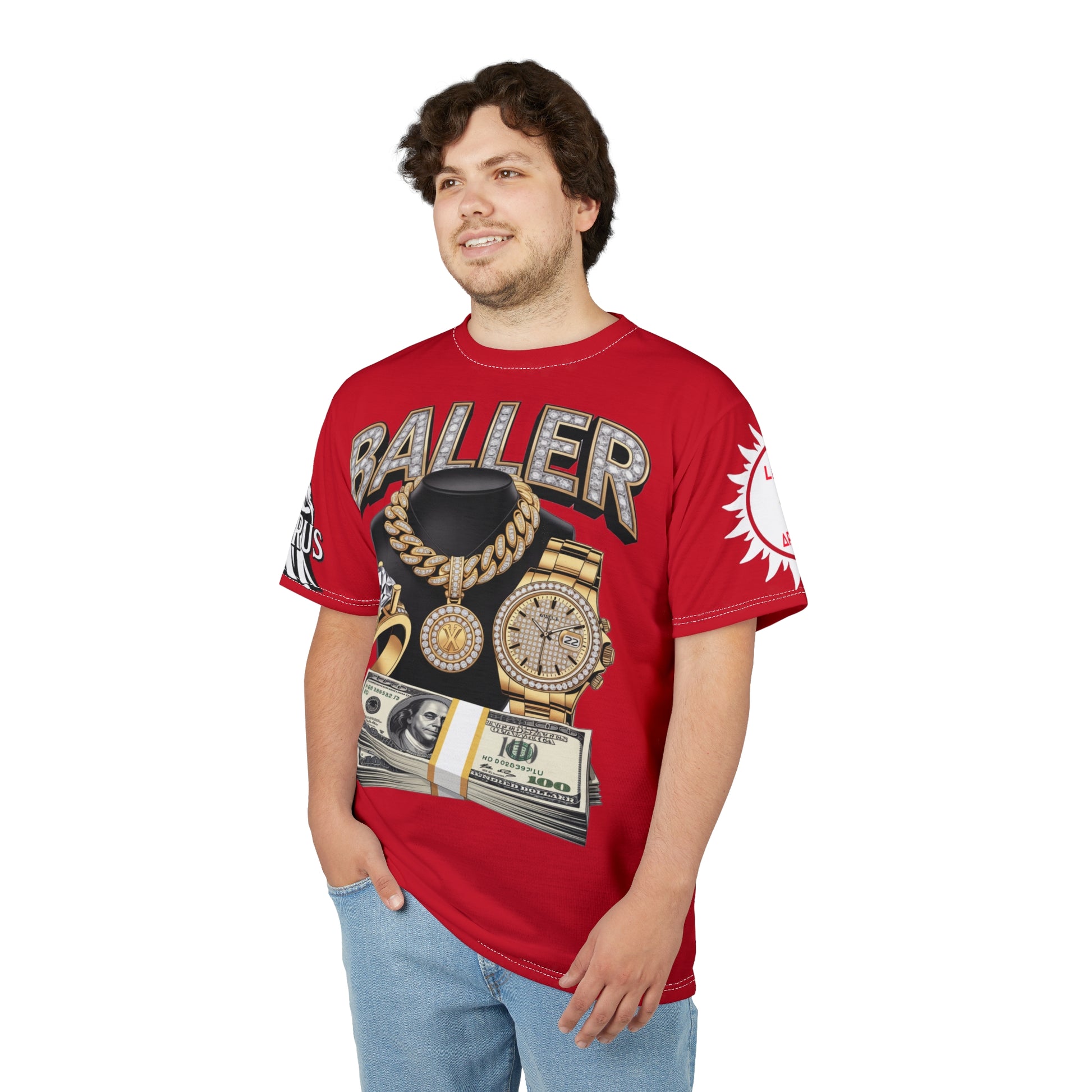 Baller  Unisex Tee - LD&P Apparel Design Red