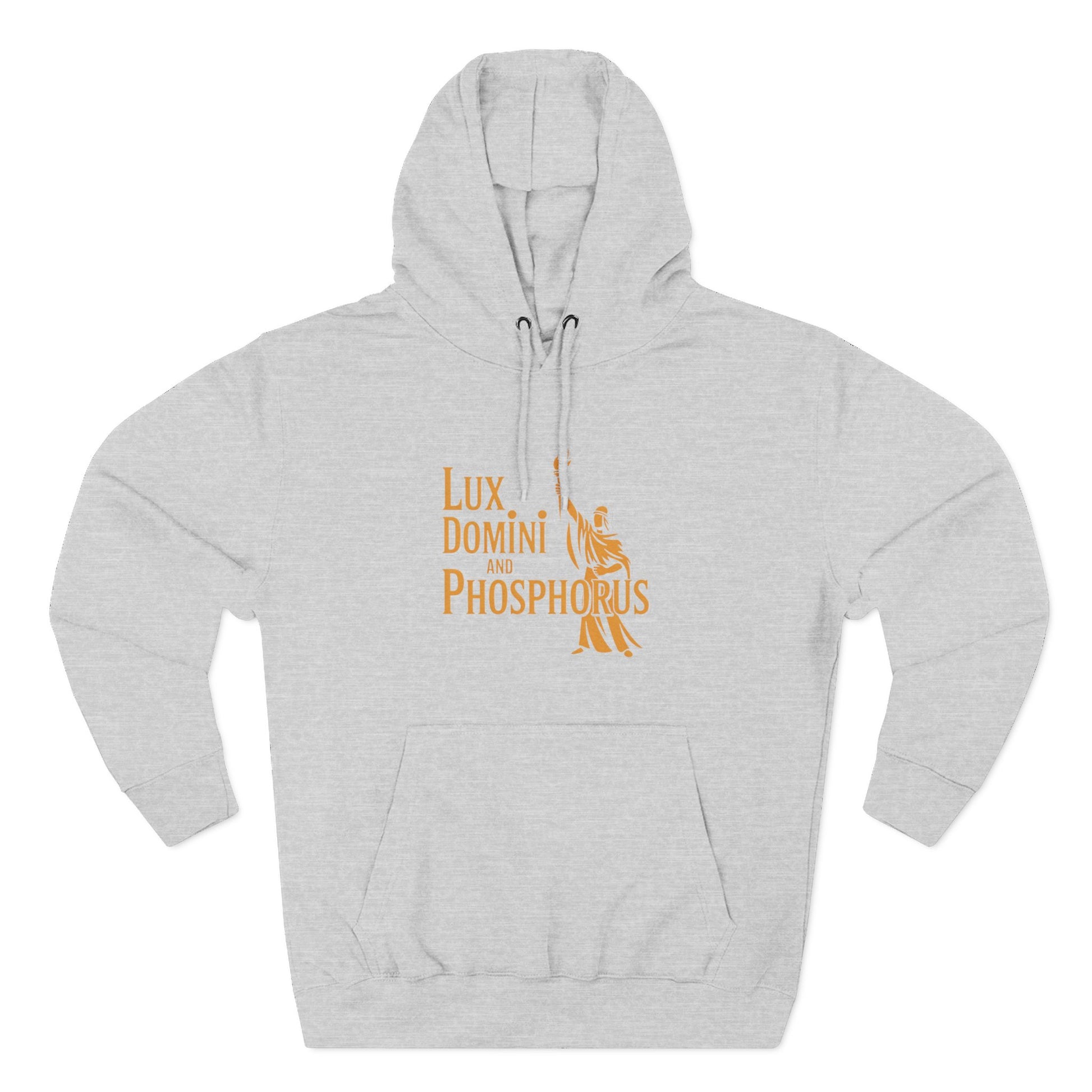 Fleece Hoodie Lux Domini and Phosphorus Apparel Design