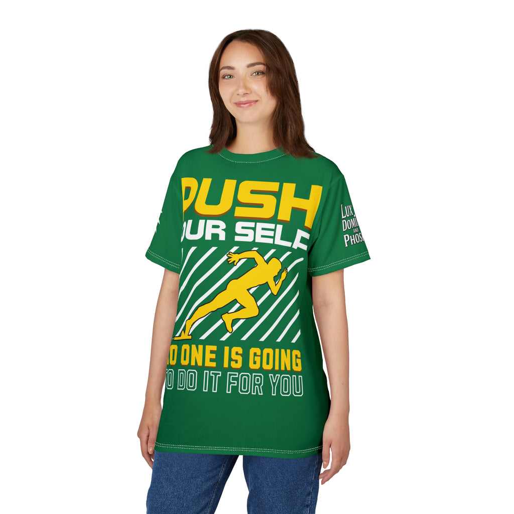 Push Yourself Graphic Tee LD&P APPAREL DESIGN Green