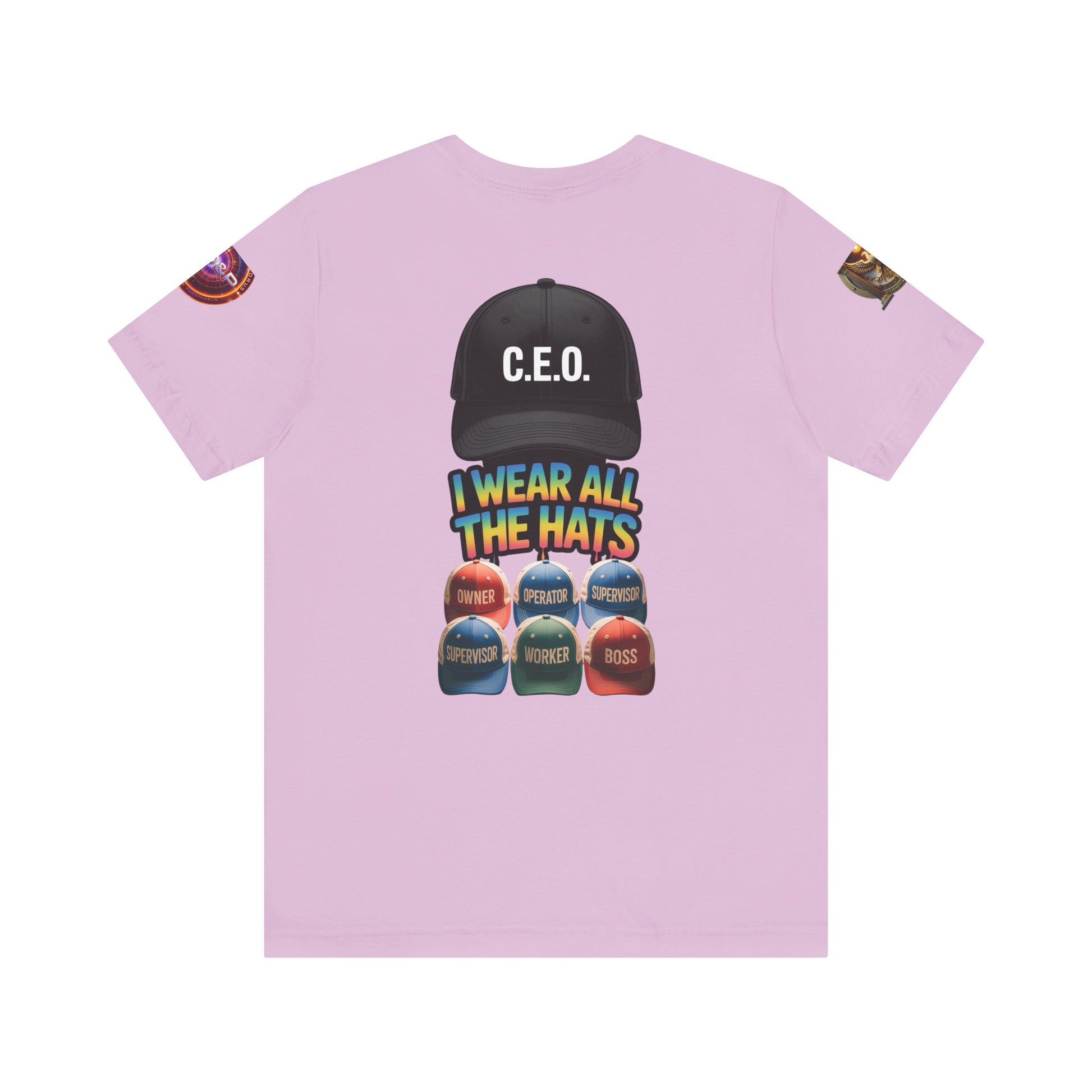 Entrepreneur Hat Unisex Tee - I Wear All The Hats Design