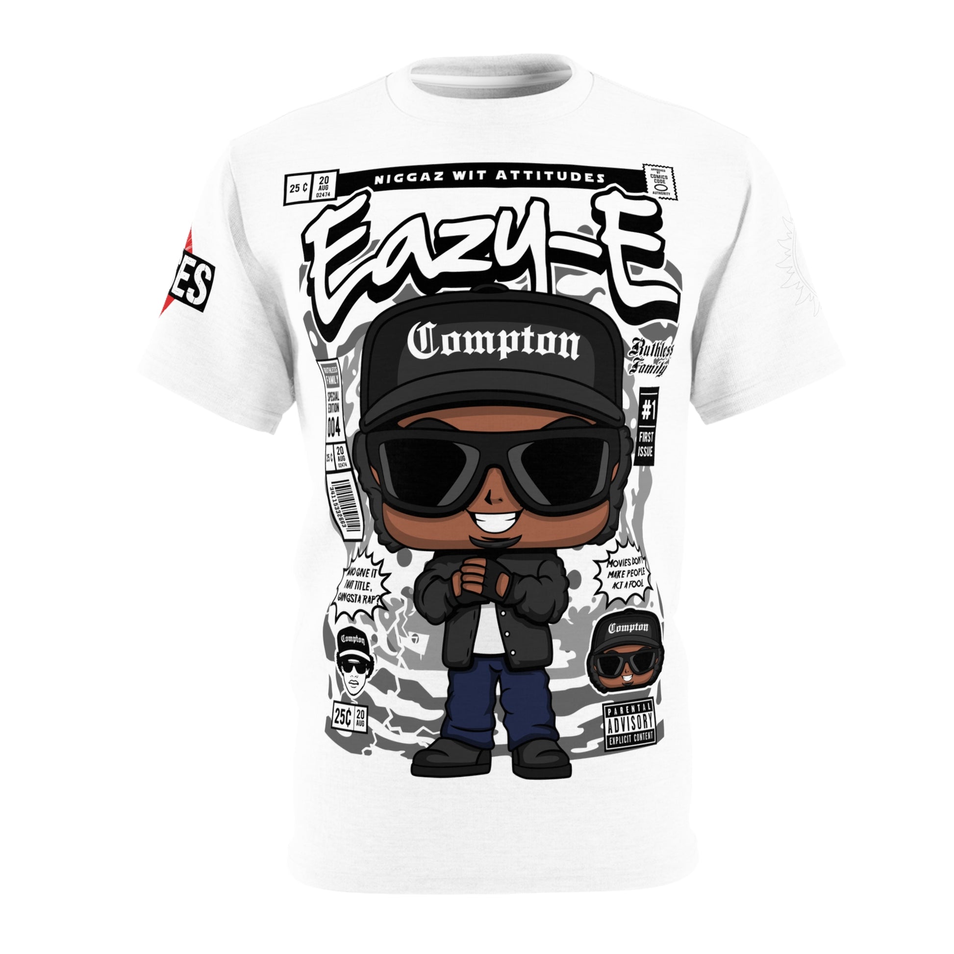 Eazy-E Compton Cartoon Tee LD&P APPAREL Light white