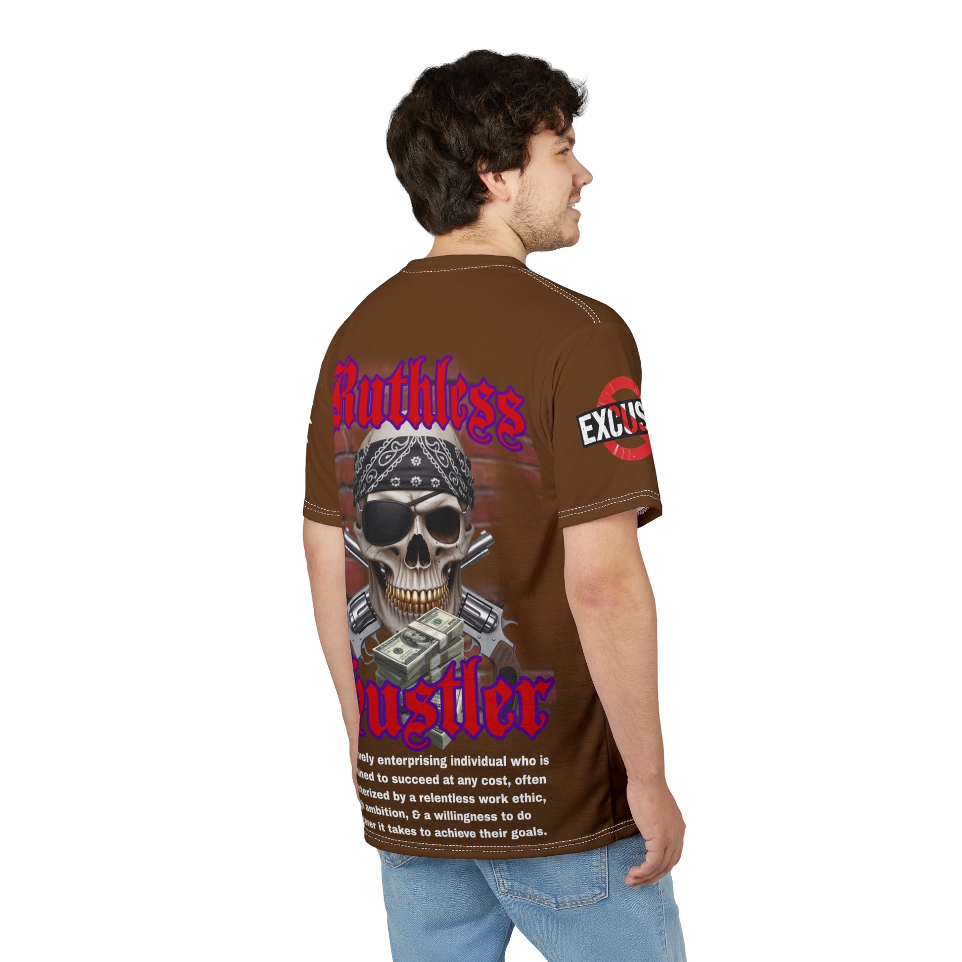 Ruthless Hustler Tee LD&P APPAREL Brown