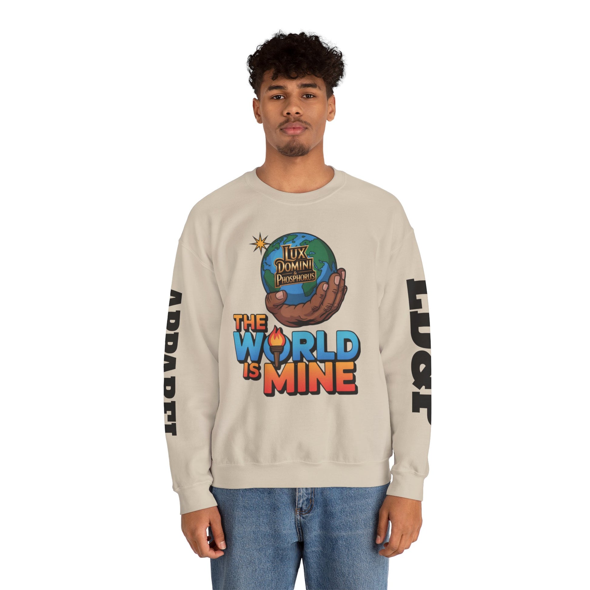 Graphic Sweatshirt - The World Is Mine LD&P APPAREL Design